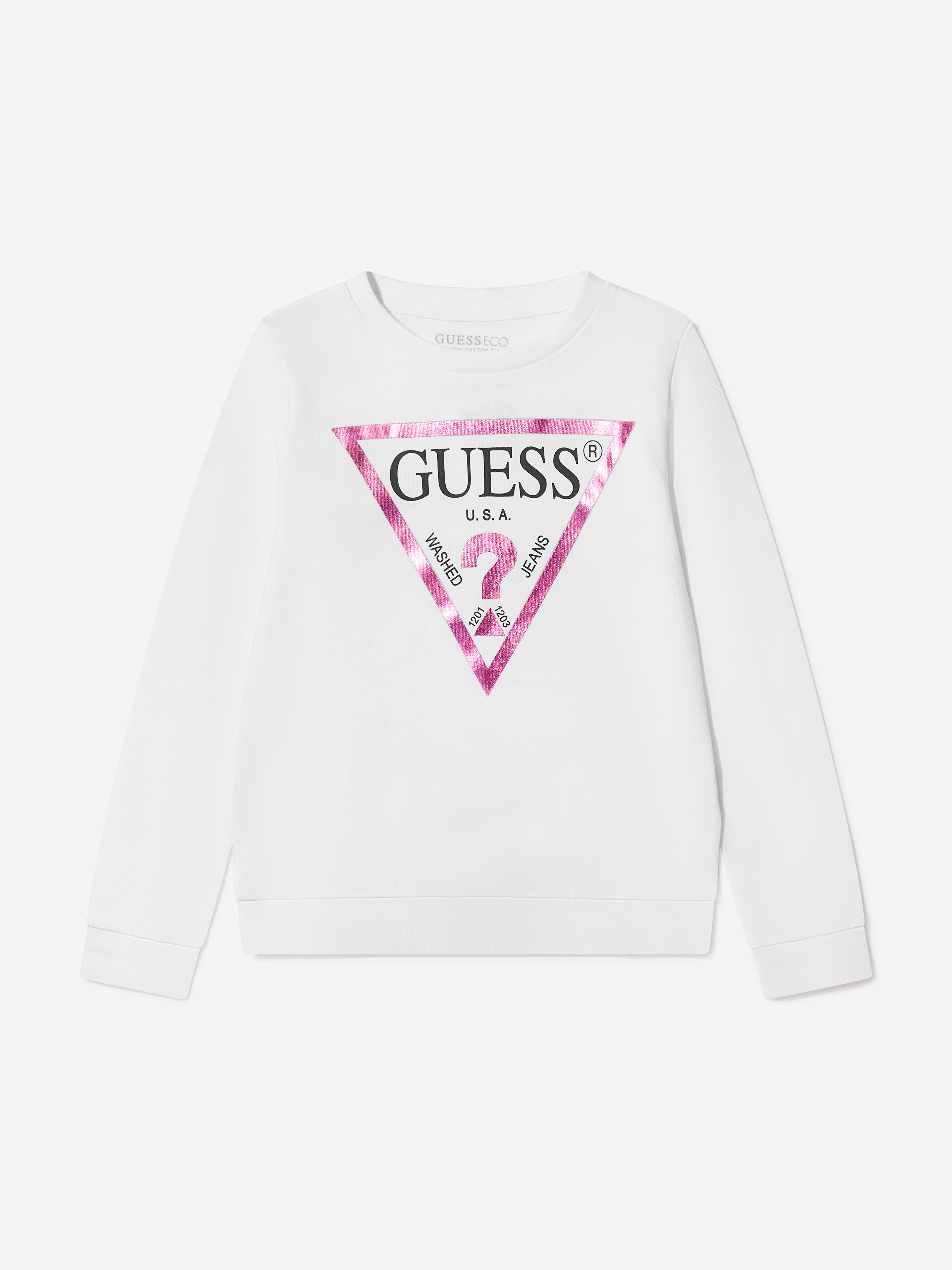 Guess Girls Logo Print Sweatshirt