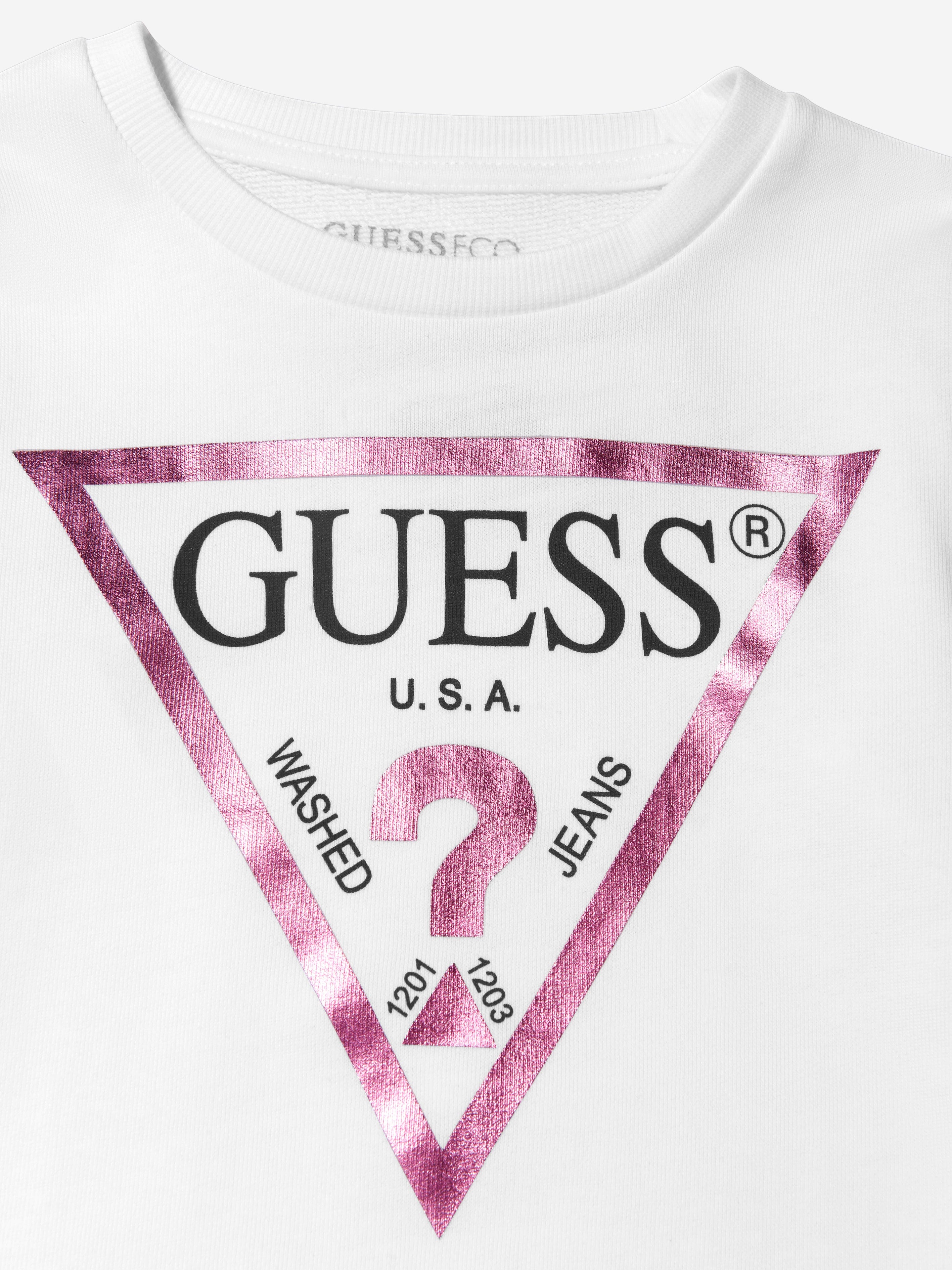 Guess Girls Logo Print Sweatshirt