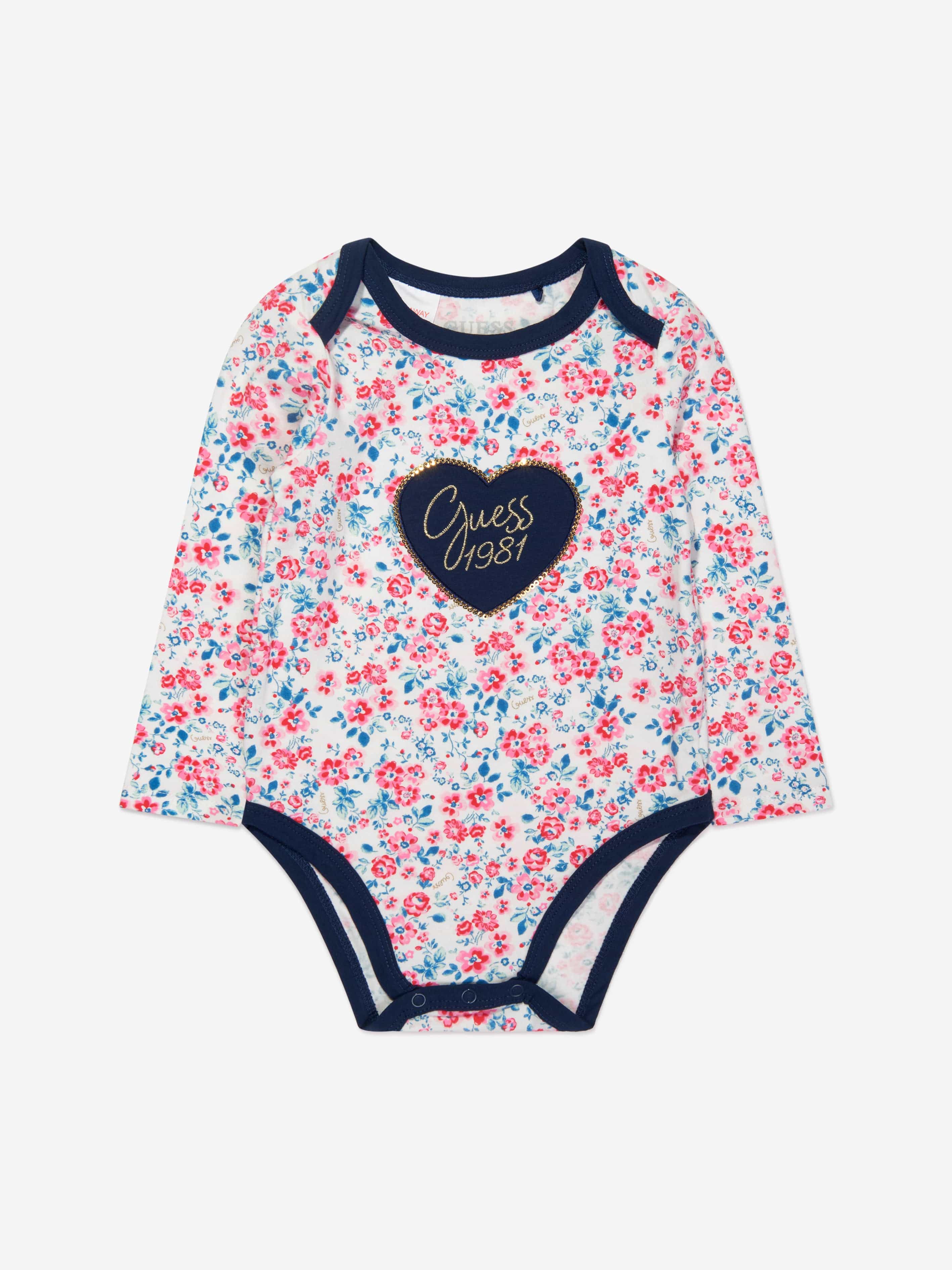 Guess Baby Girls 3 Piece Bodysuit Set