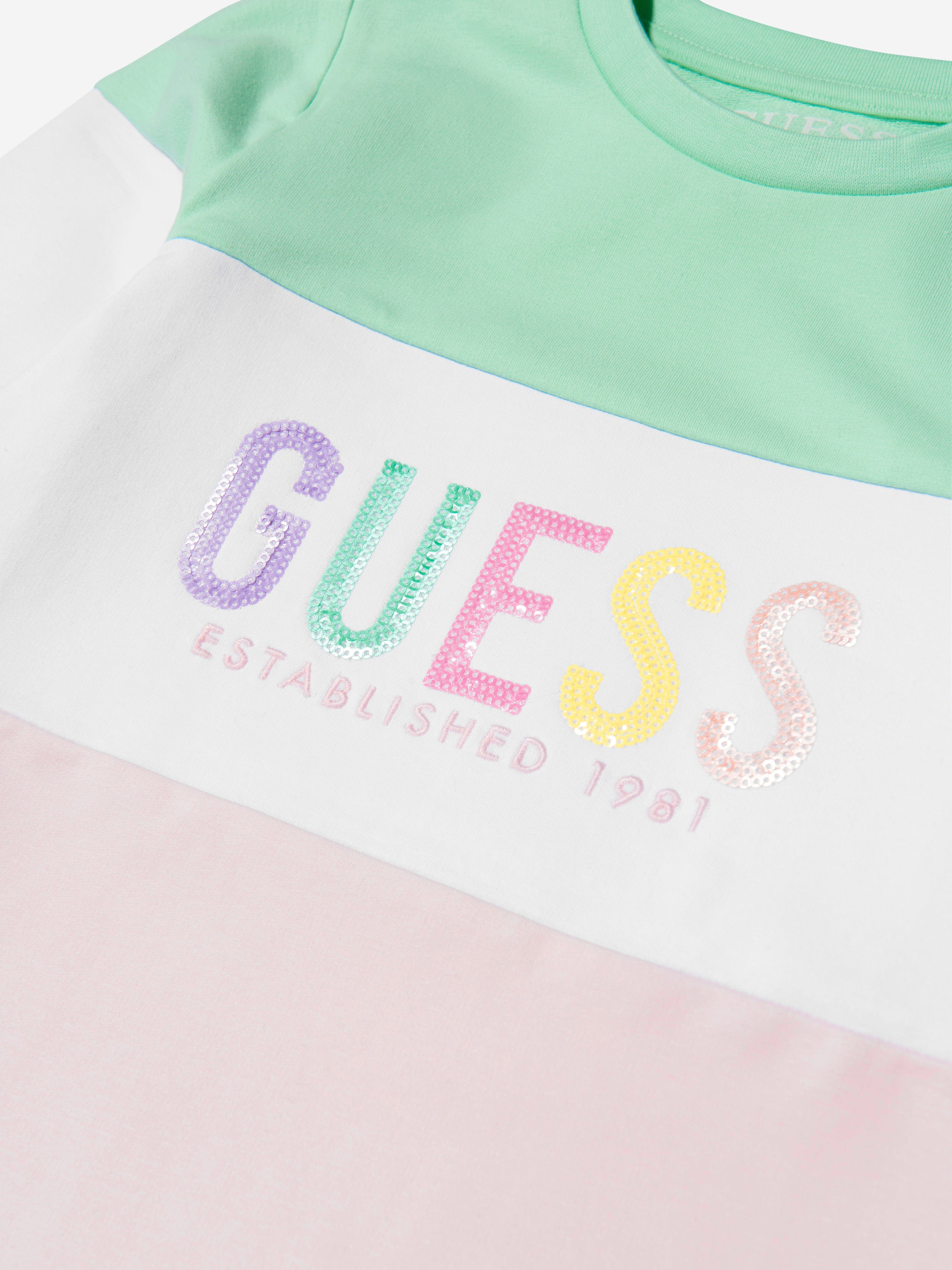 Guess Girls Long Sleeve Sweater Dress