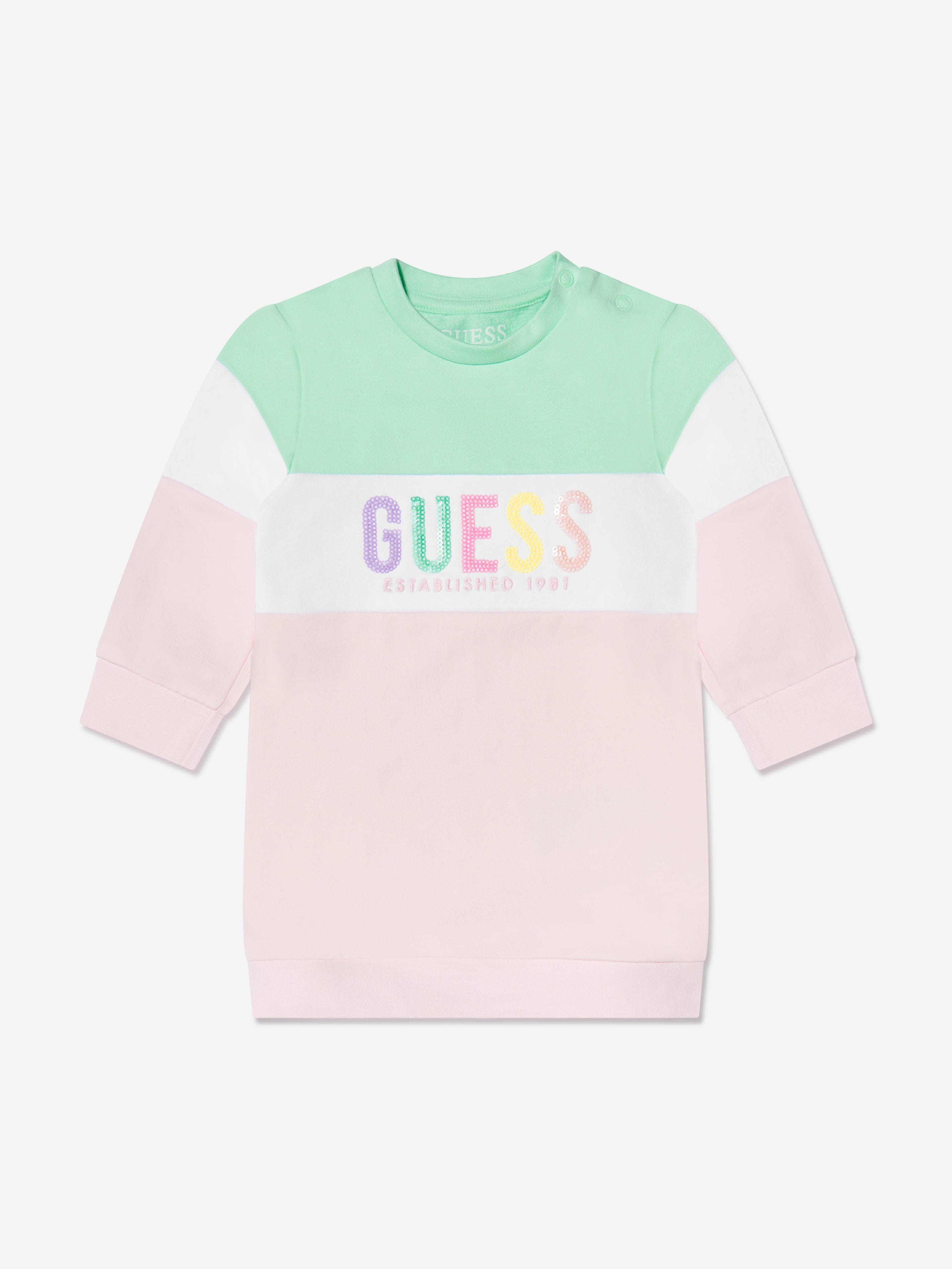 Guess Baby Girls Dress And Bloomers Set