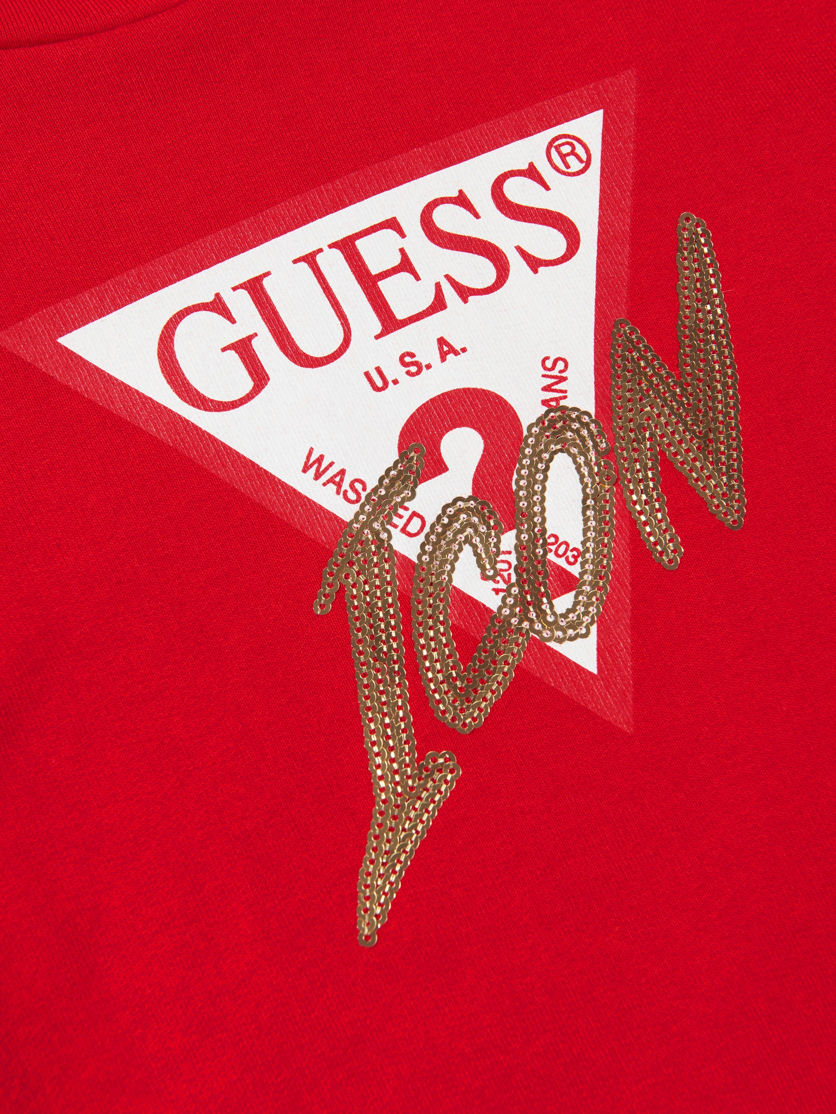 Guess Girls Hooded Sweater Dress