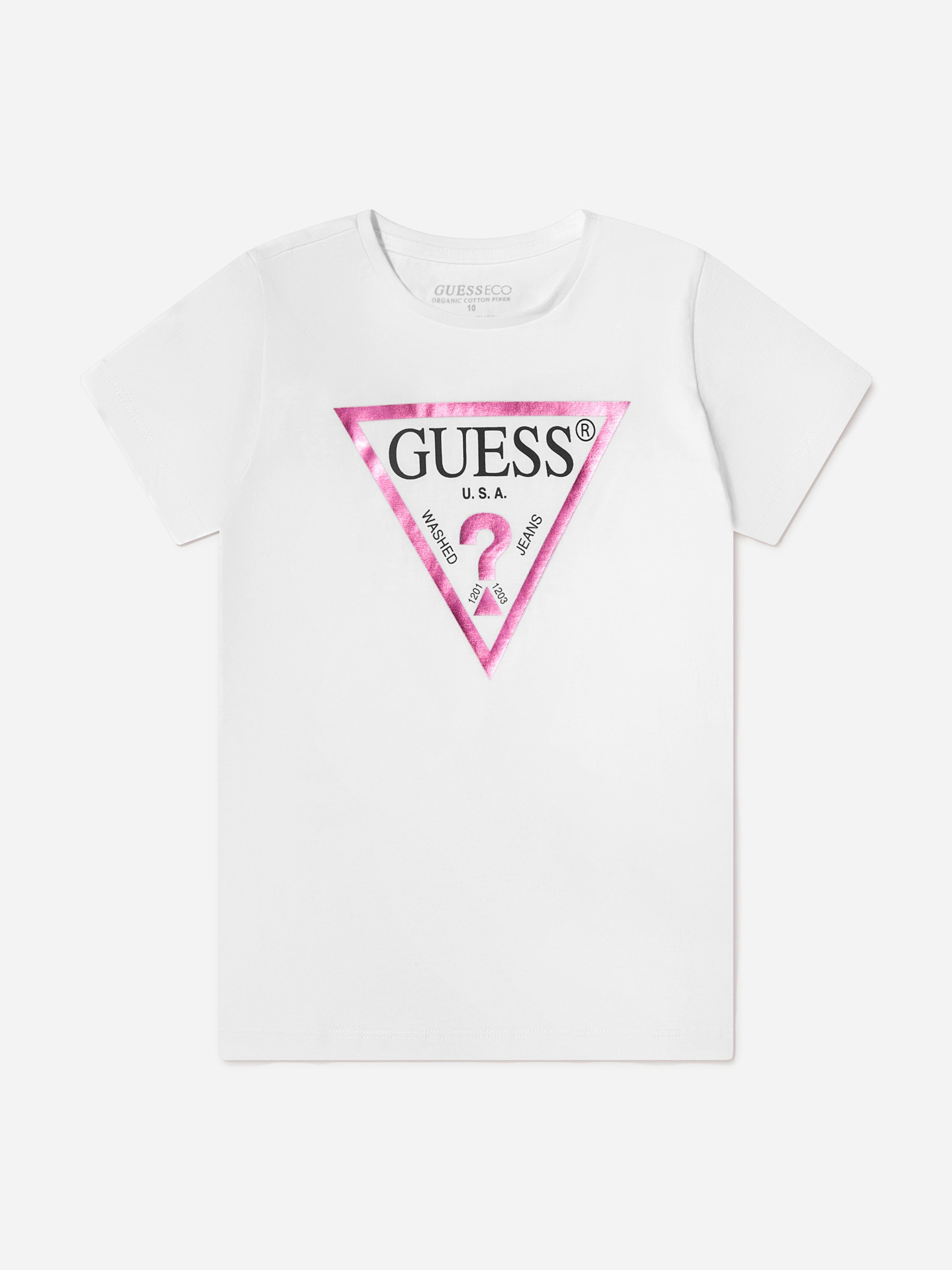 Guess Girls Logo Print T-Shirt