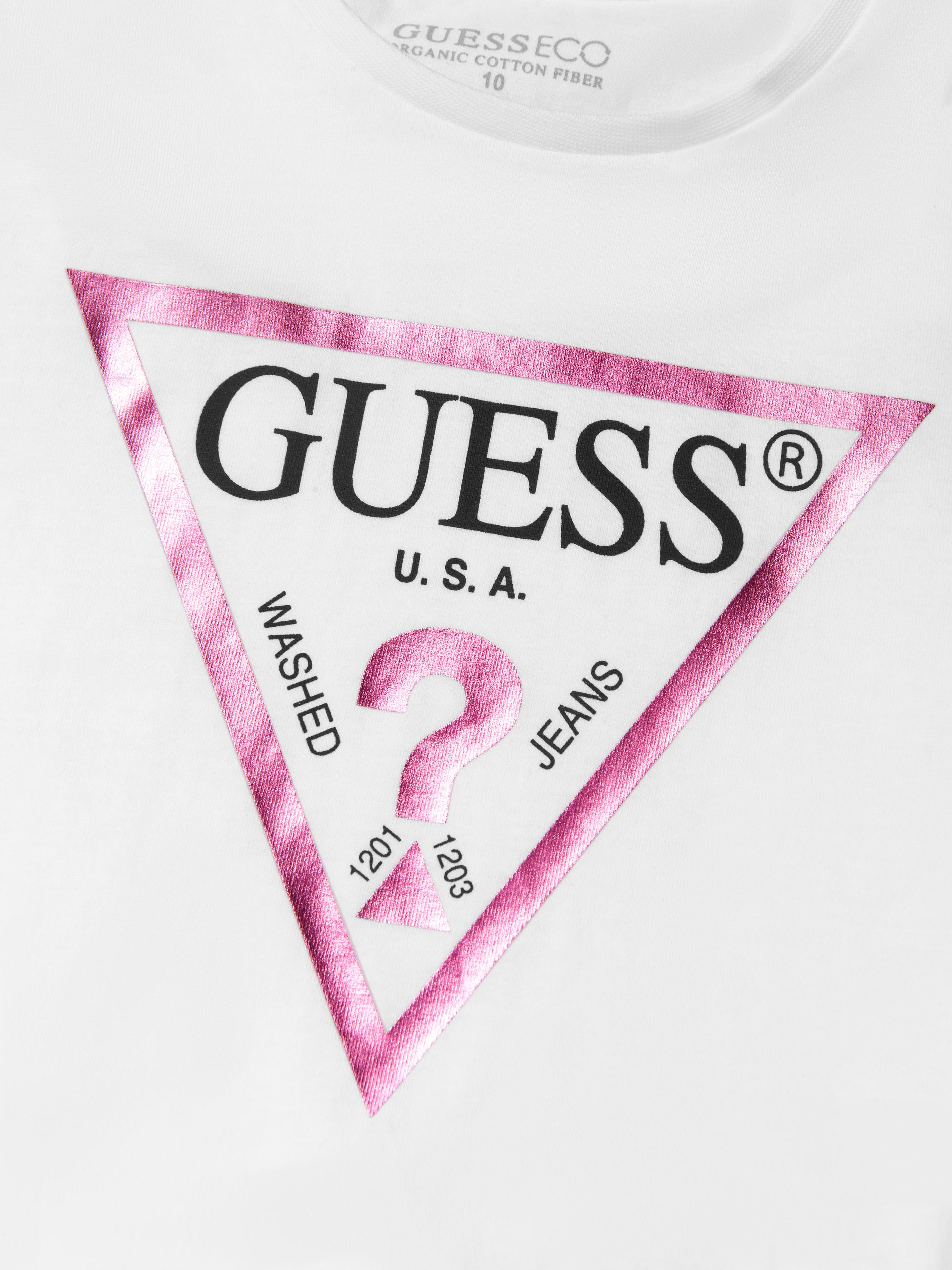 Guess Girls Logo Print T-Shirt