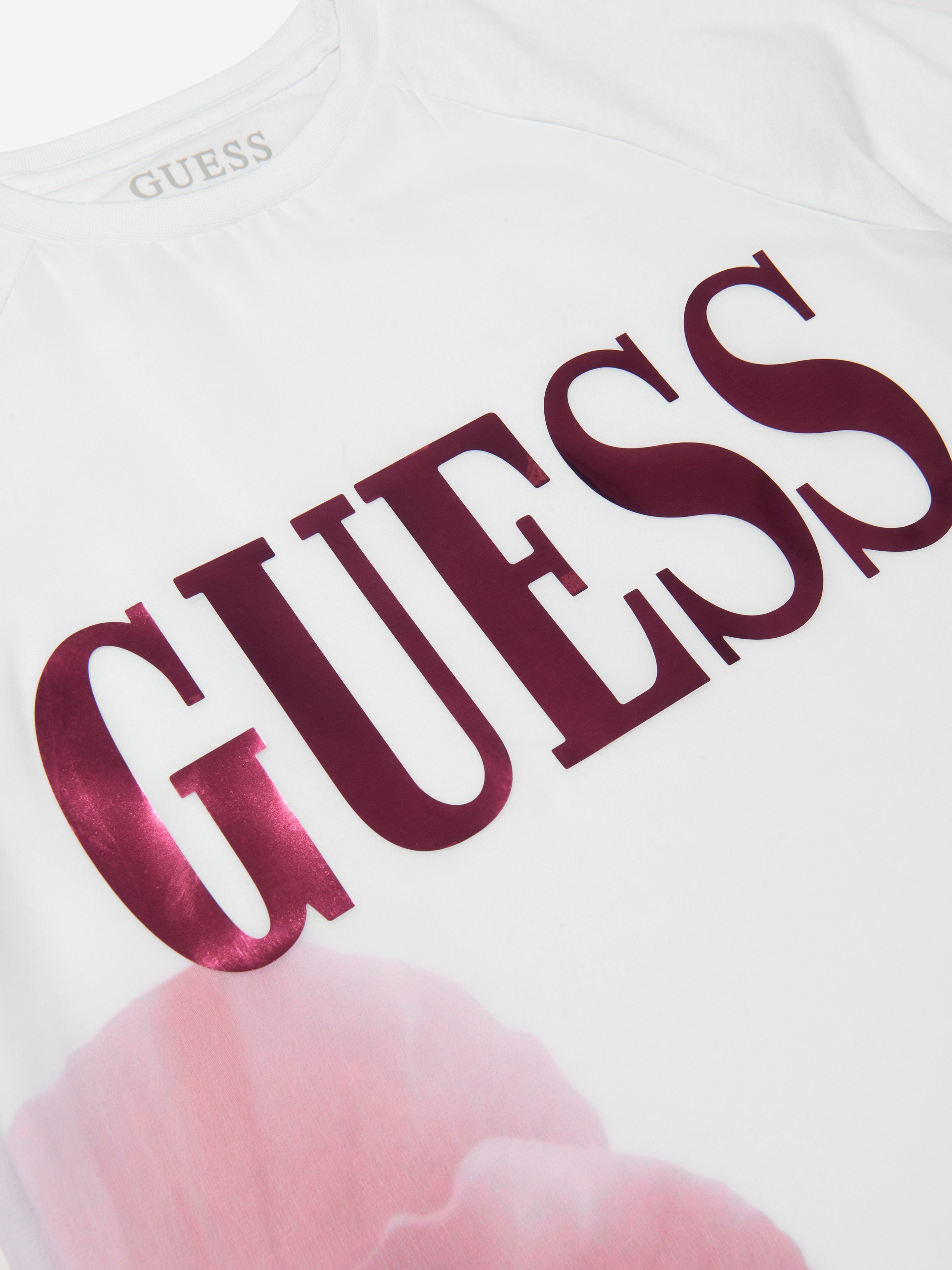 Guess Girls Chiffon Tunic T-Shirt