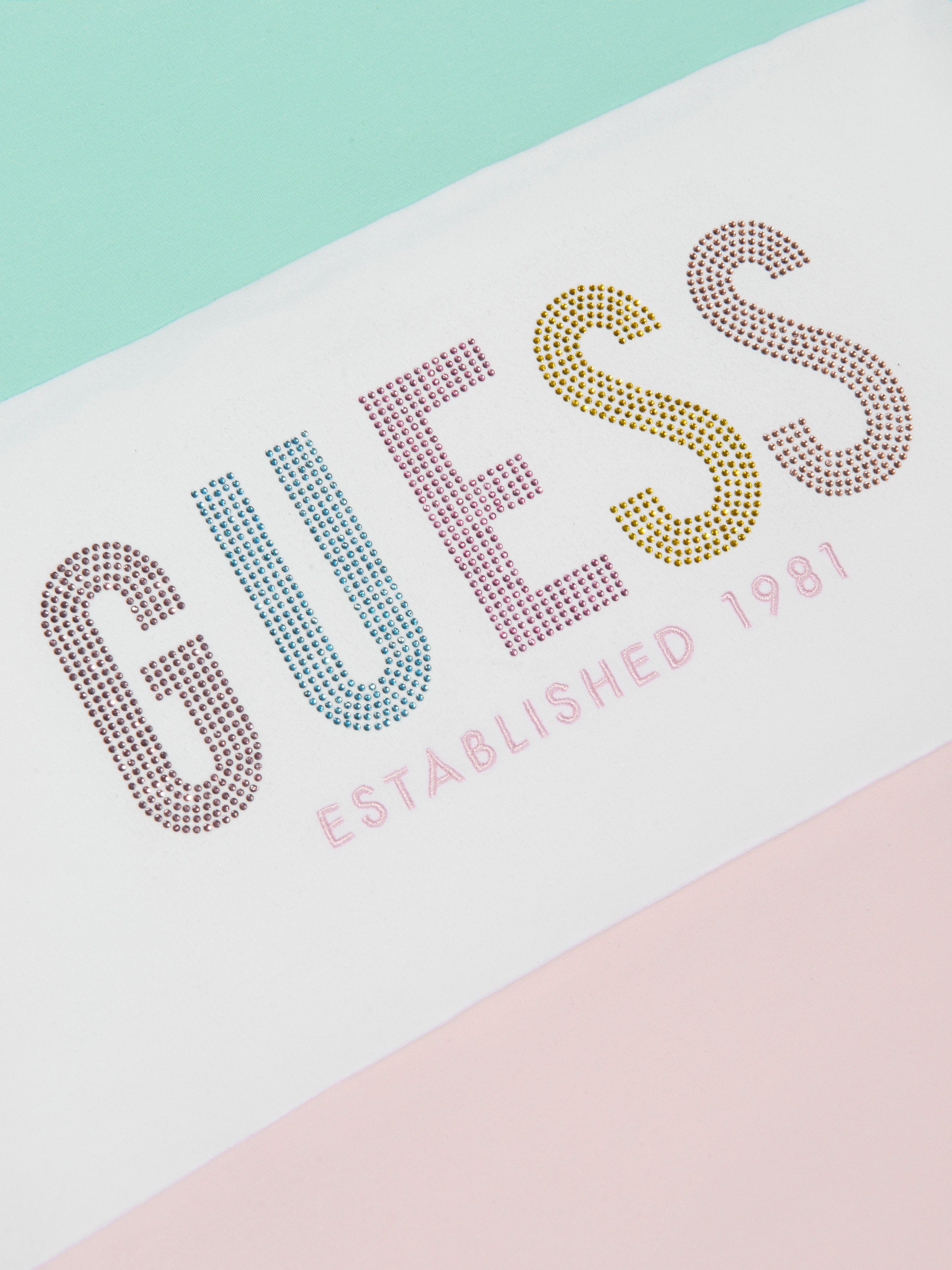 Guess Girls Short Sleeve Logo Dress