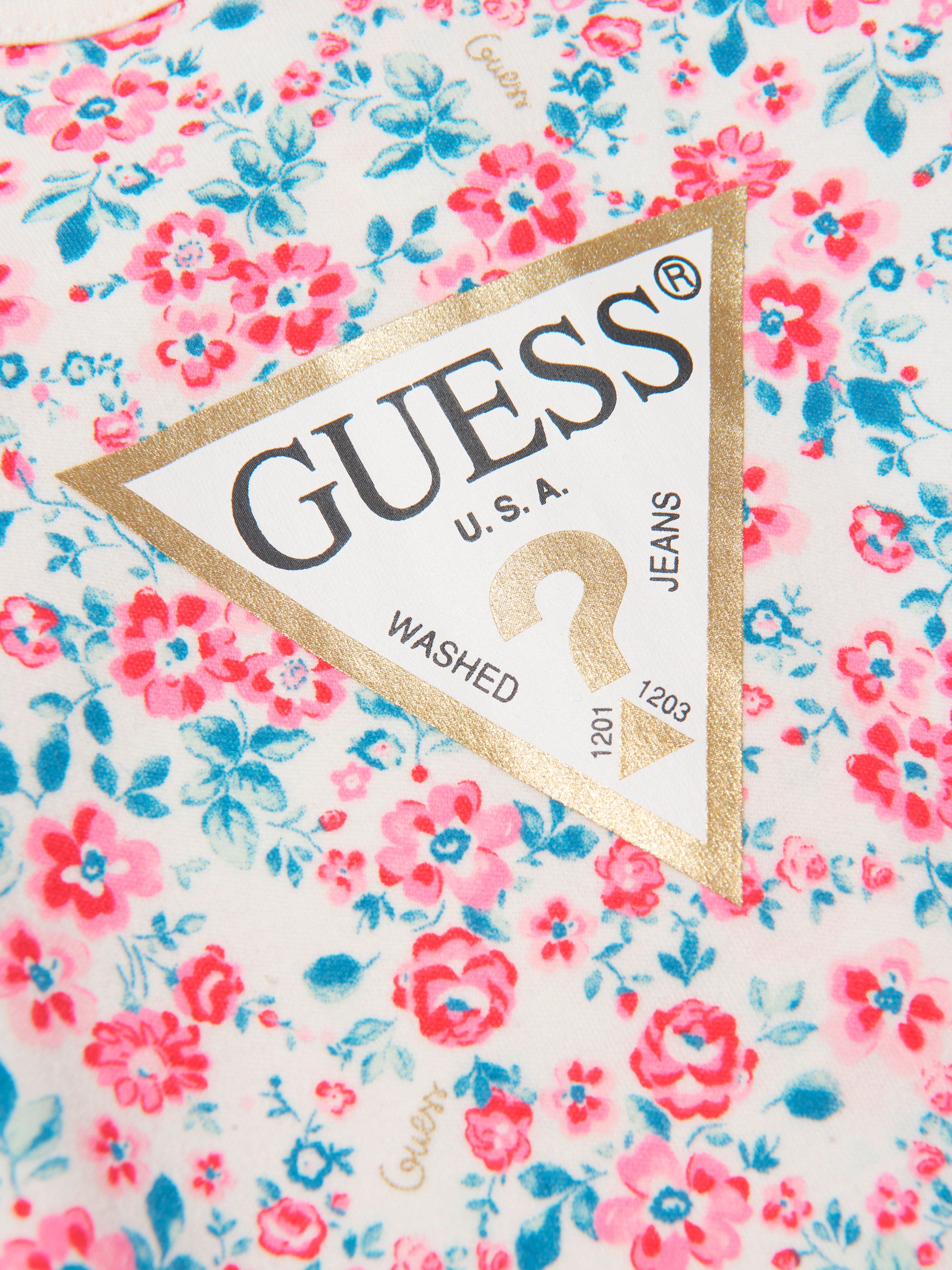 Guess Baby Girls Floral Print Babygrow