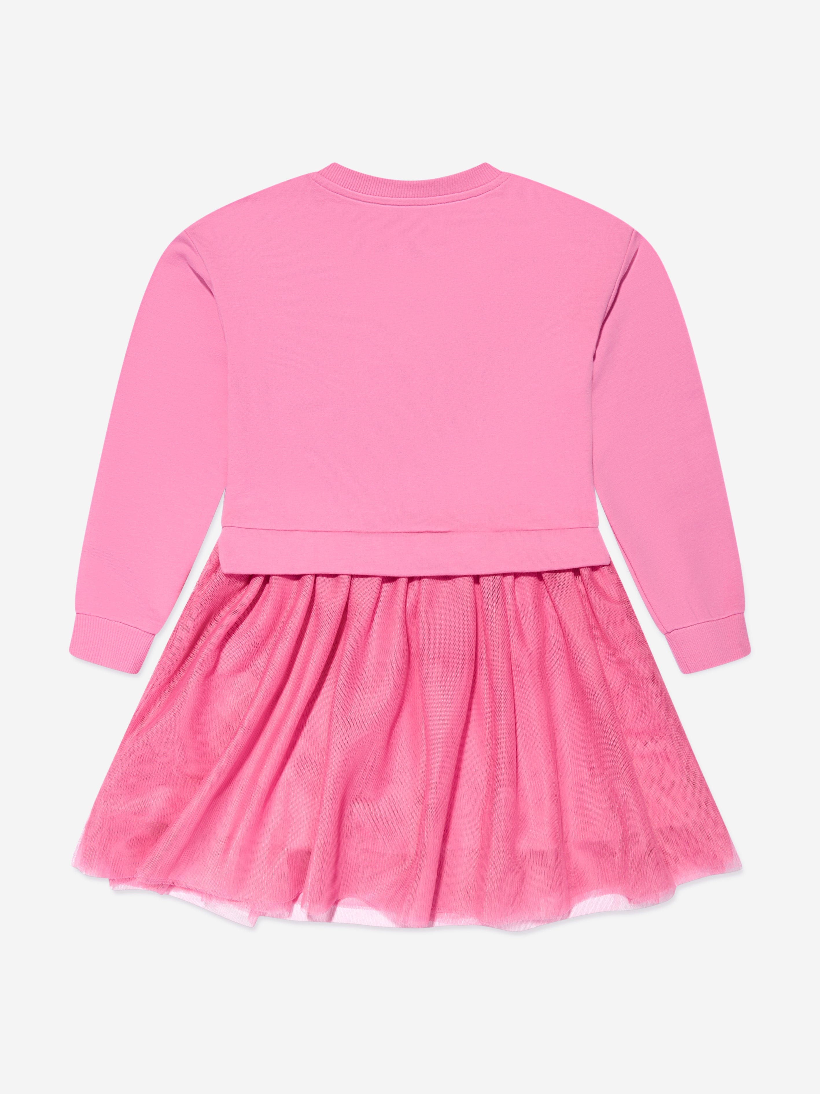 Guess Girls Tulle Sweater Dress in Pink