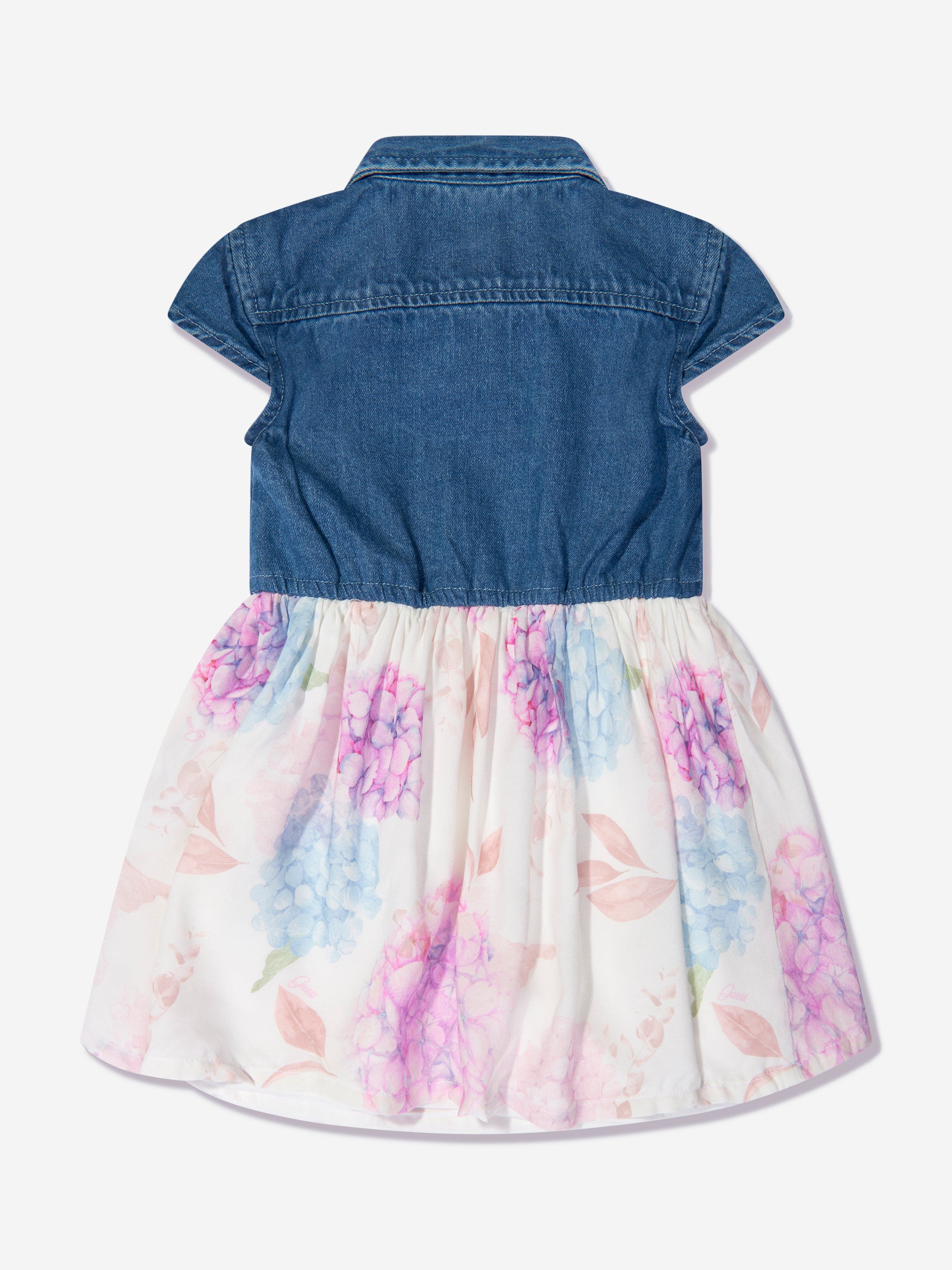 Guess Baby Girls Chambray Dress And Knickers Set in Blue