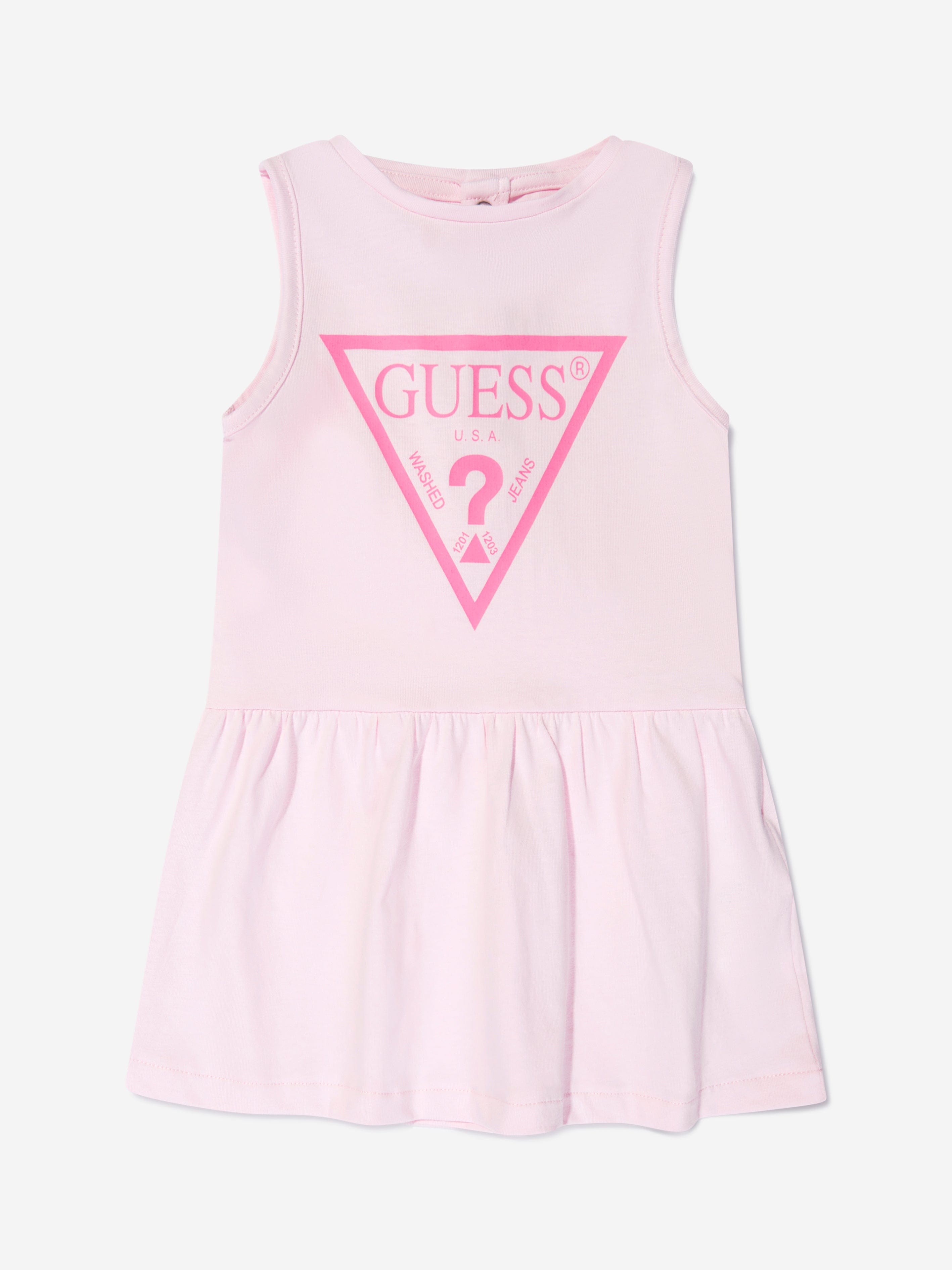 Guess Baby Girls Dress And Knickers Set in Pink