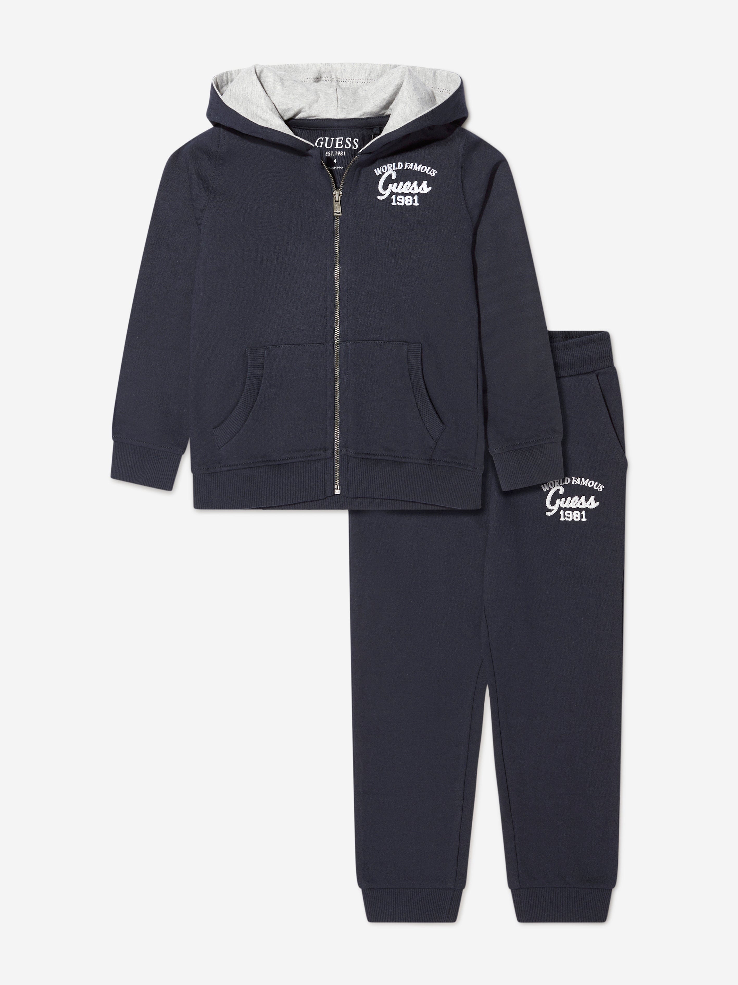 Guess Boys Logo Tracksuit in Navy