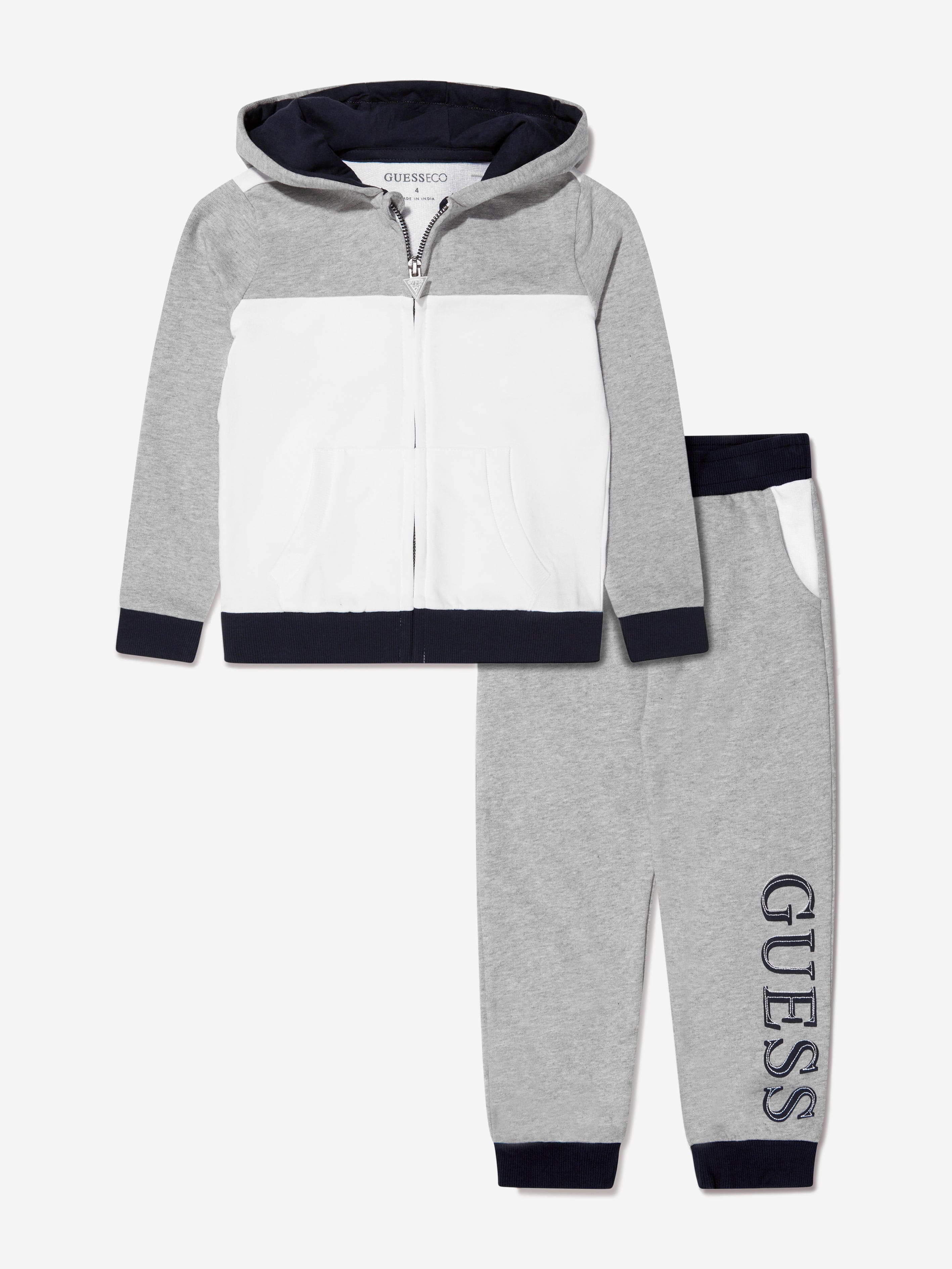 Guess Boys Logo Tracksuit in Grey