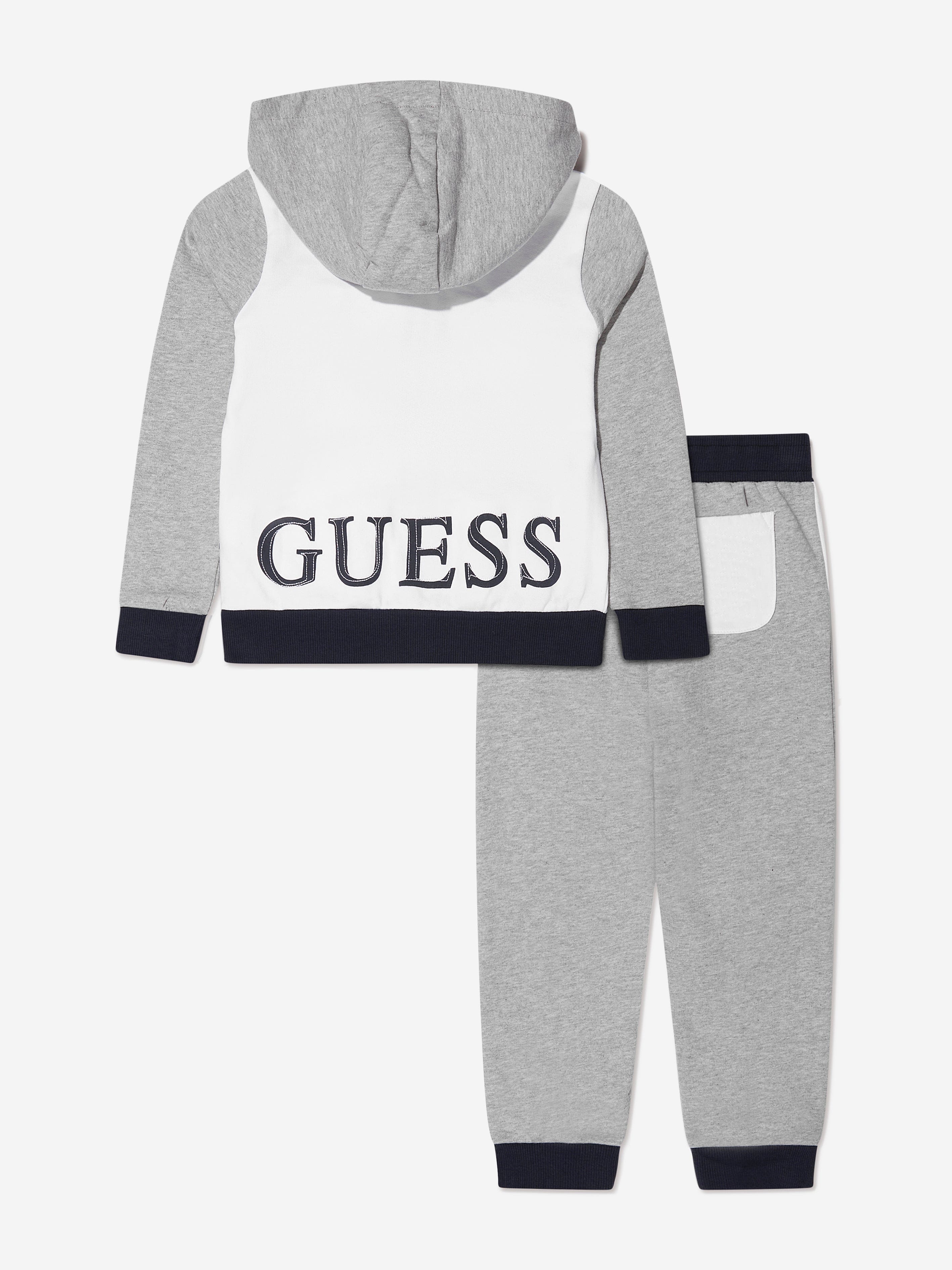 Guess Boys Logo Tracksuit in Grey