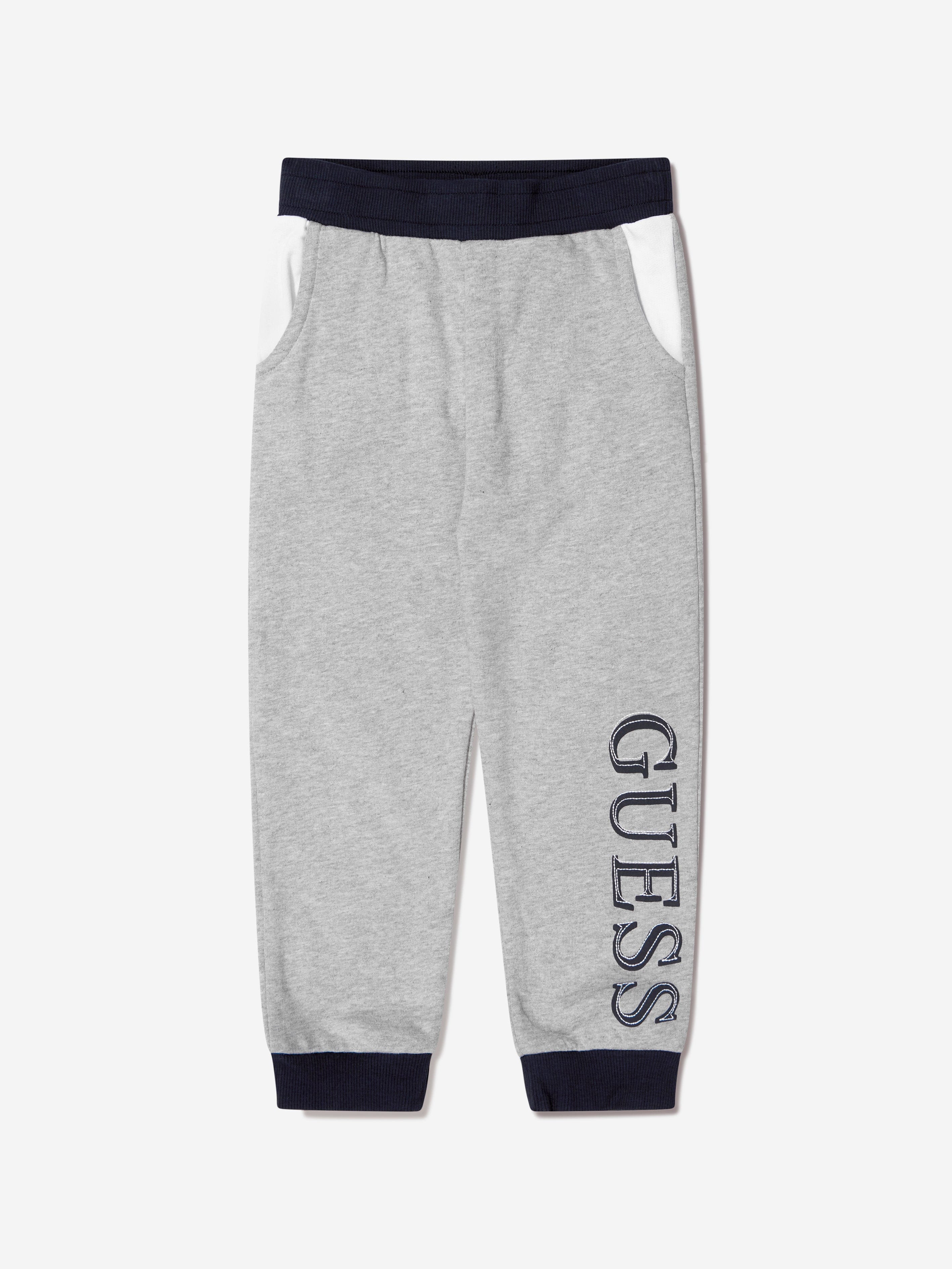 Guess Boys Logo Tracksuit in Grey