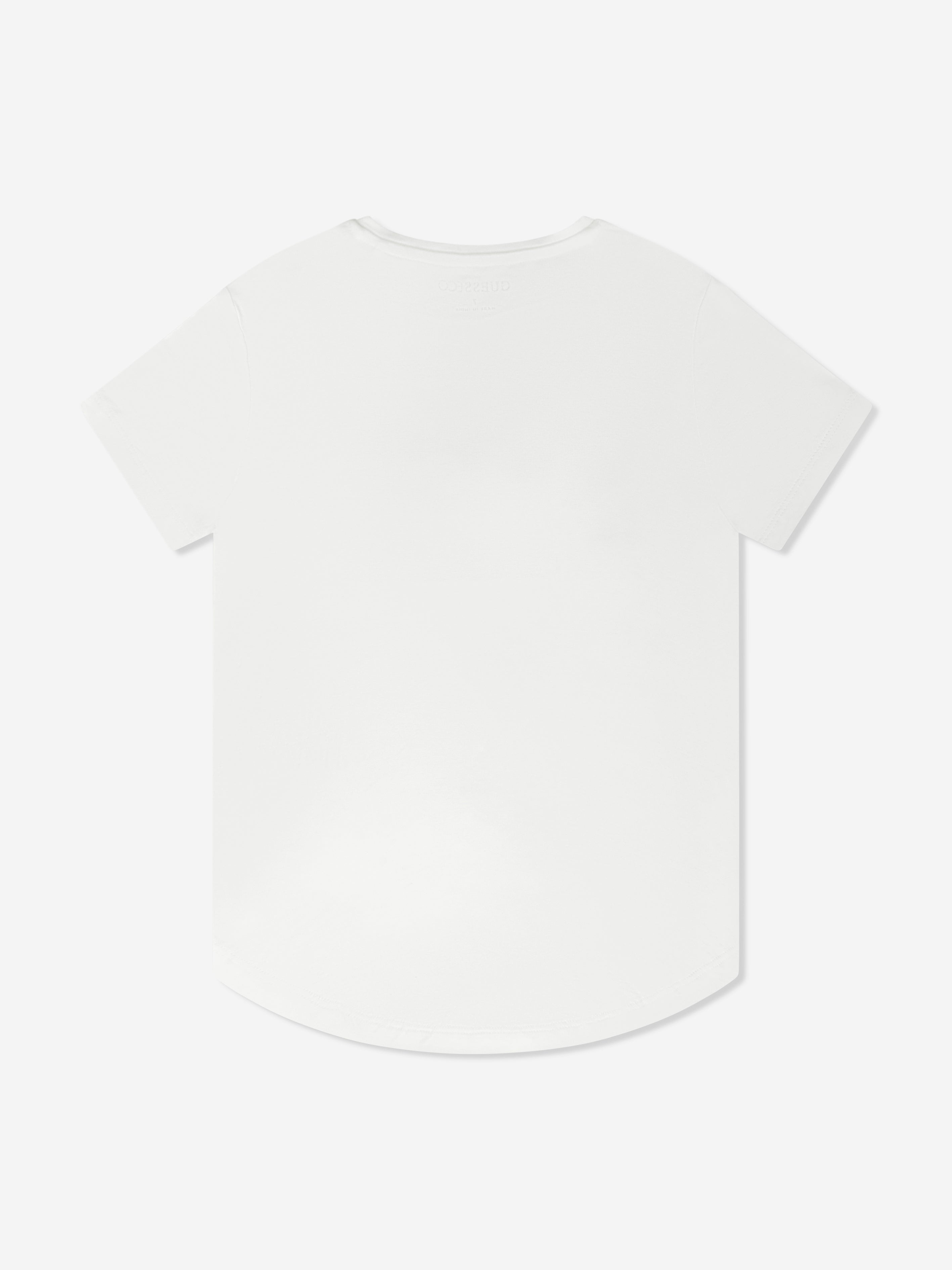 Guess Girls High Low T-Shirt in White