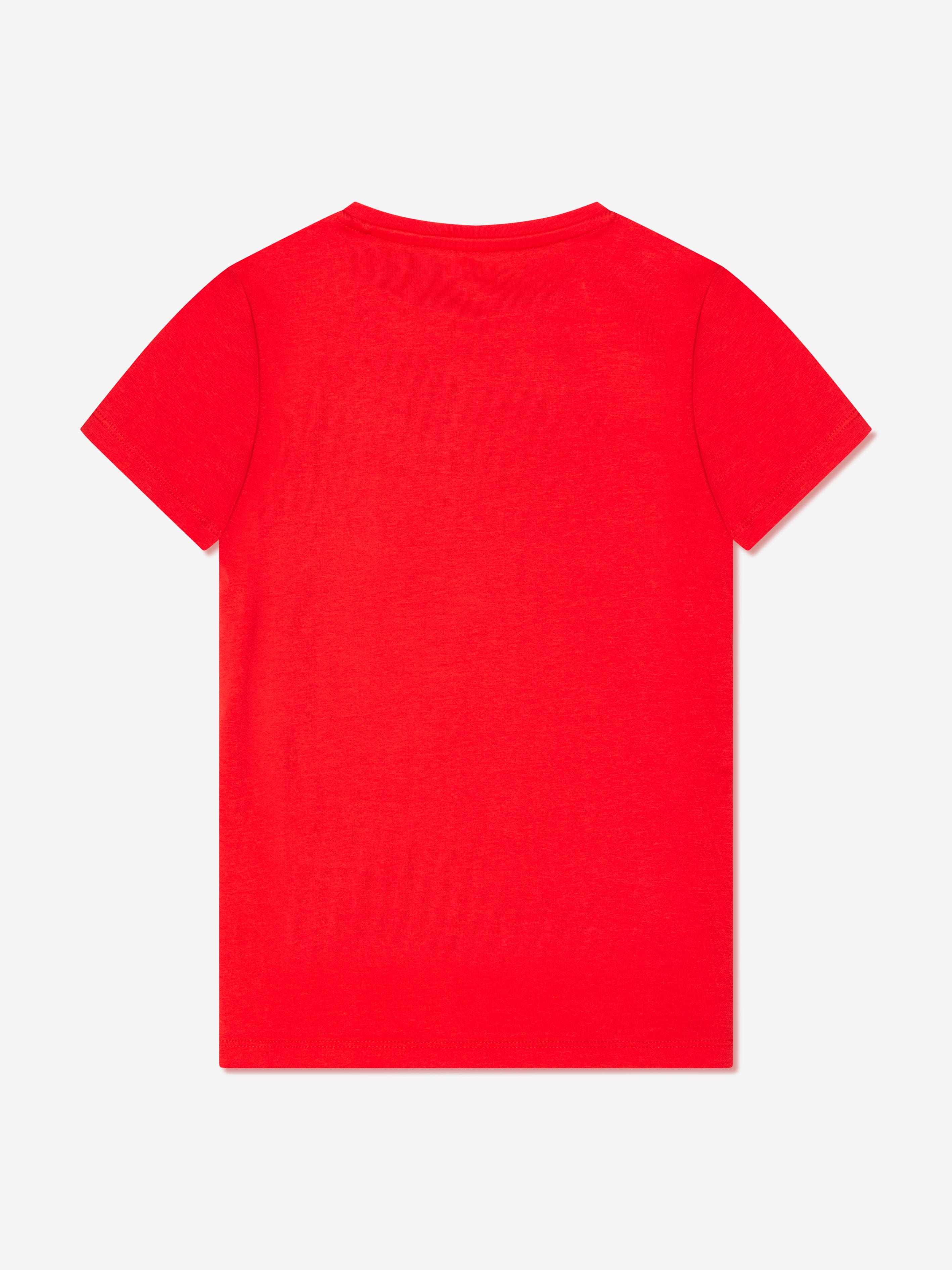 Guess Girls Bunny Logo T-Shirt in Red