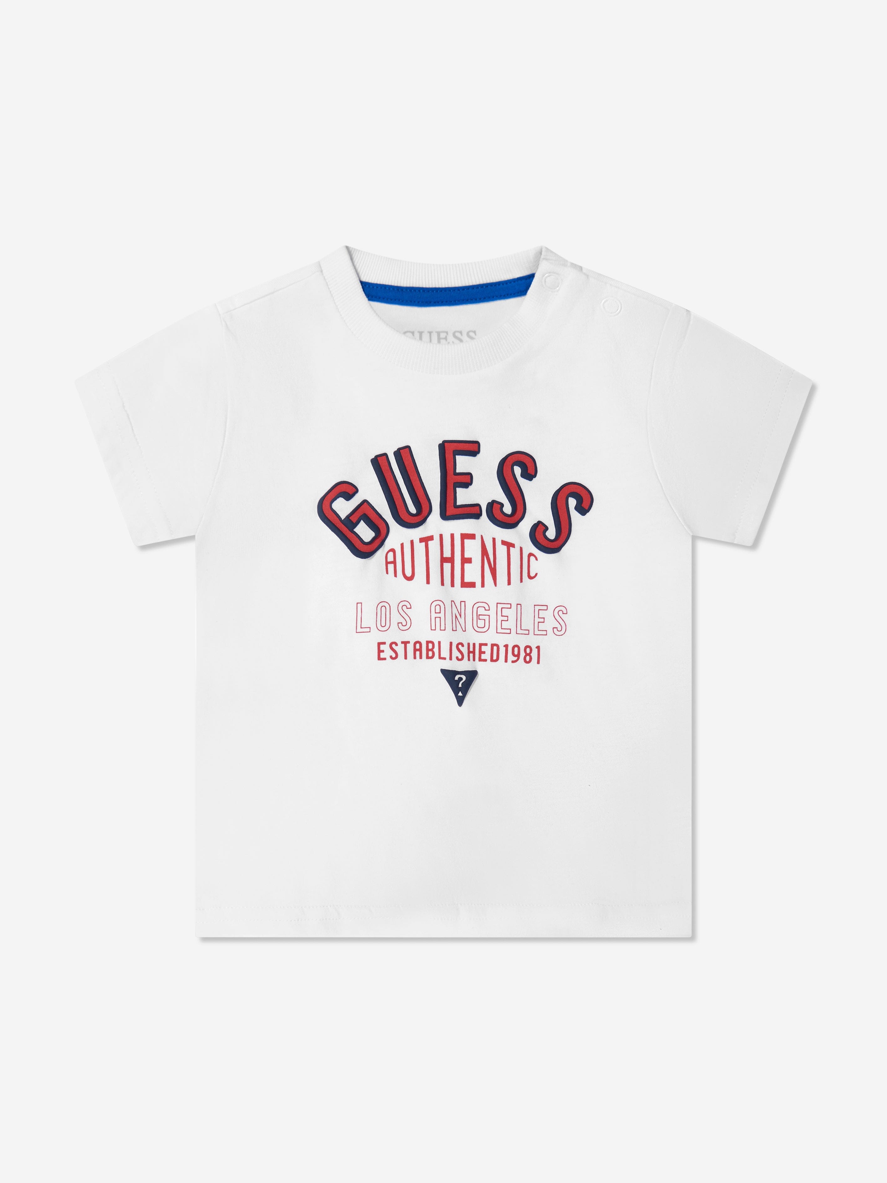 Guess Baby Boys Logo T-Shirt in White