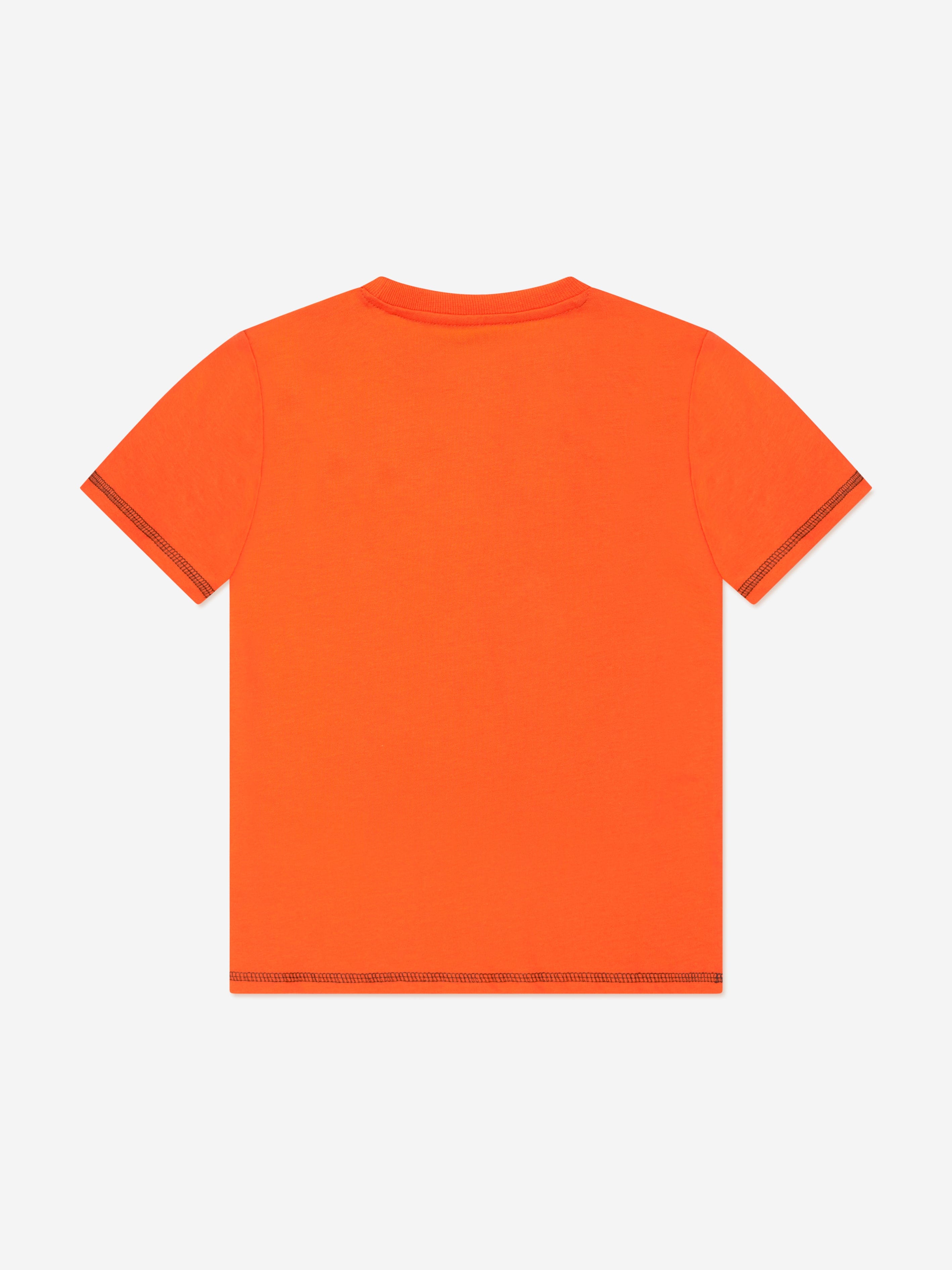 Guess Boys Logo T-Shirt in Orange