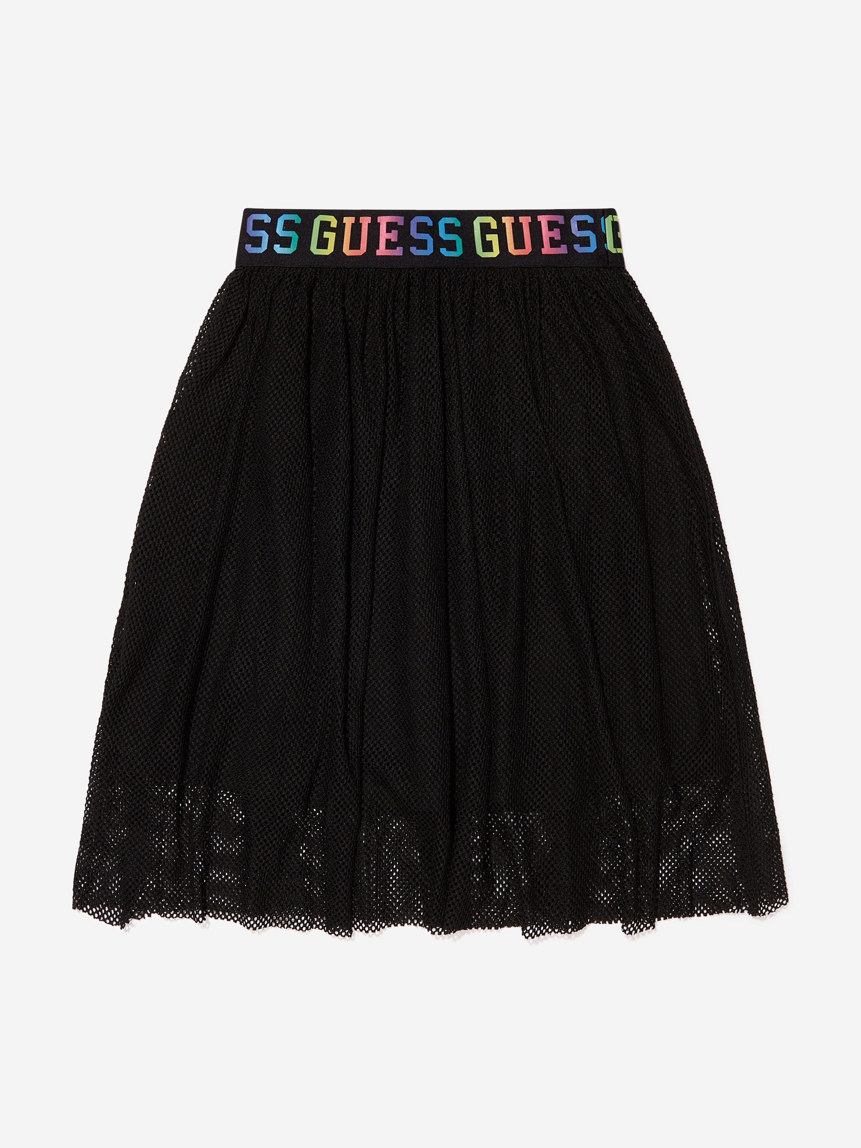 Guess Girls Banded Midi Skirt in Black