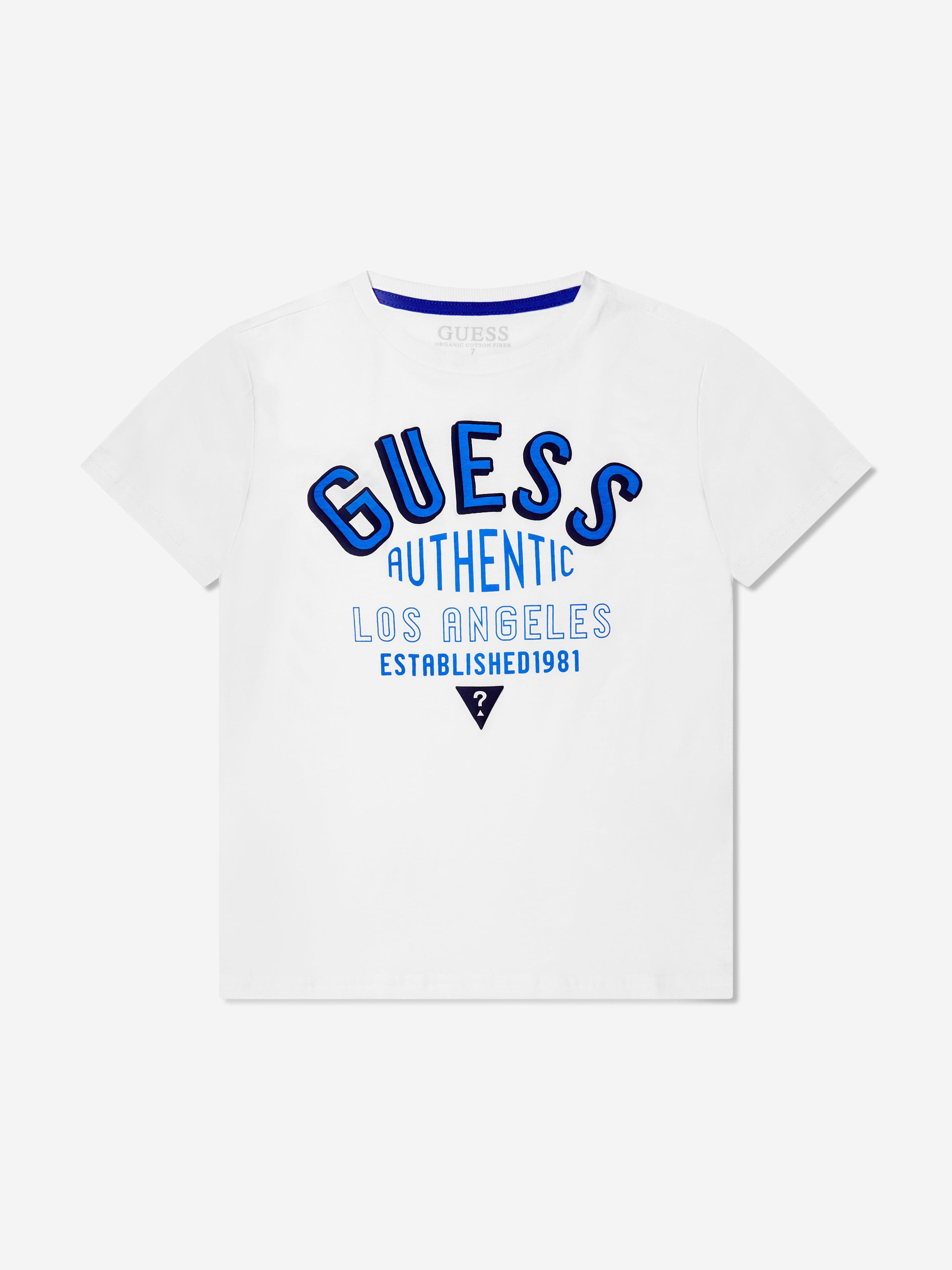 Guess Boys Logo T-Shirt in White