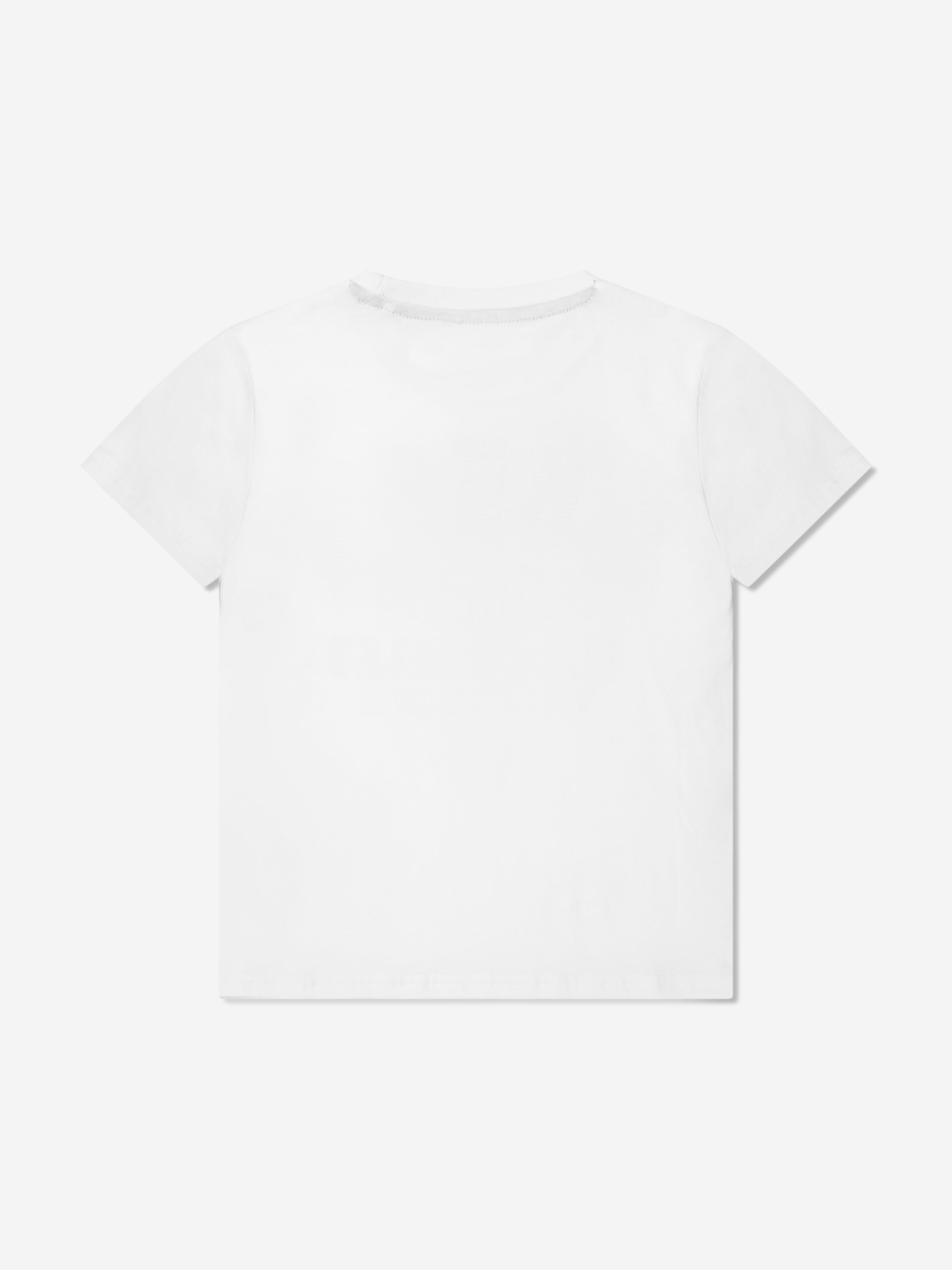 Guess Boys Logo T-Shirt in White