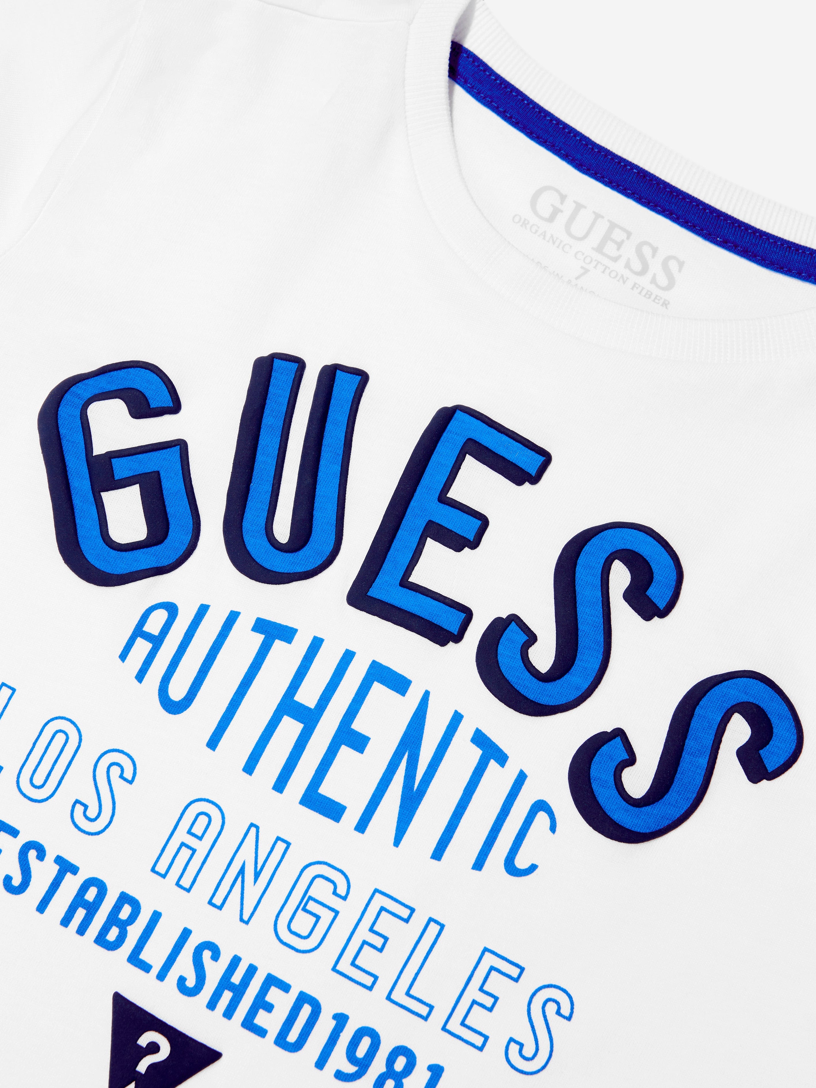 Guess Boys Logo T-Shirt in White