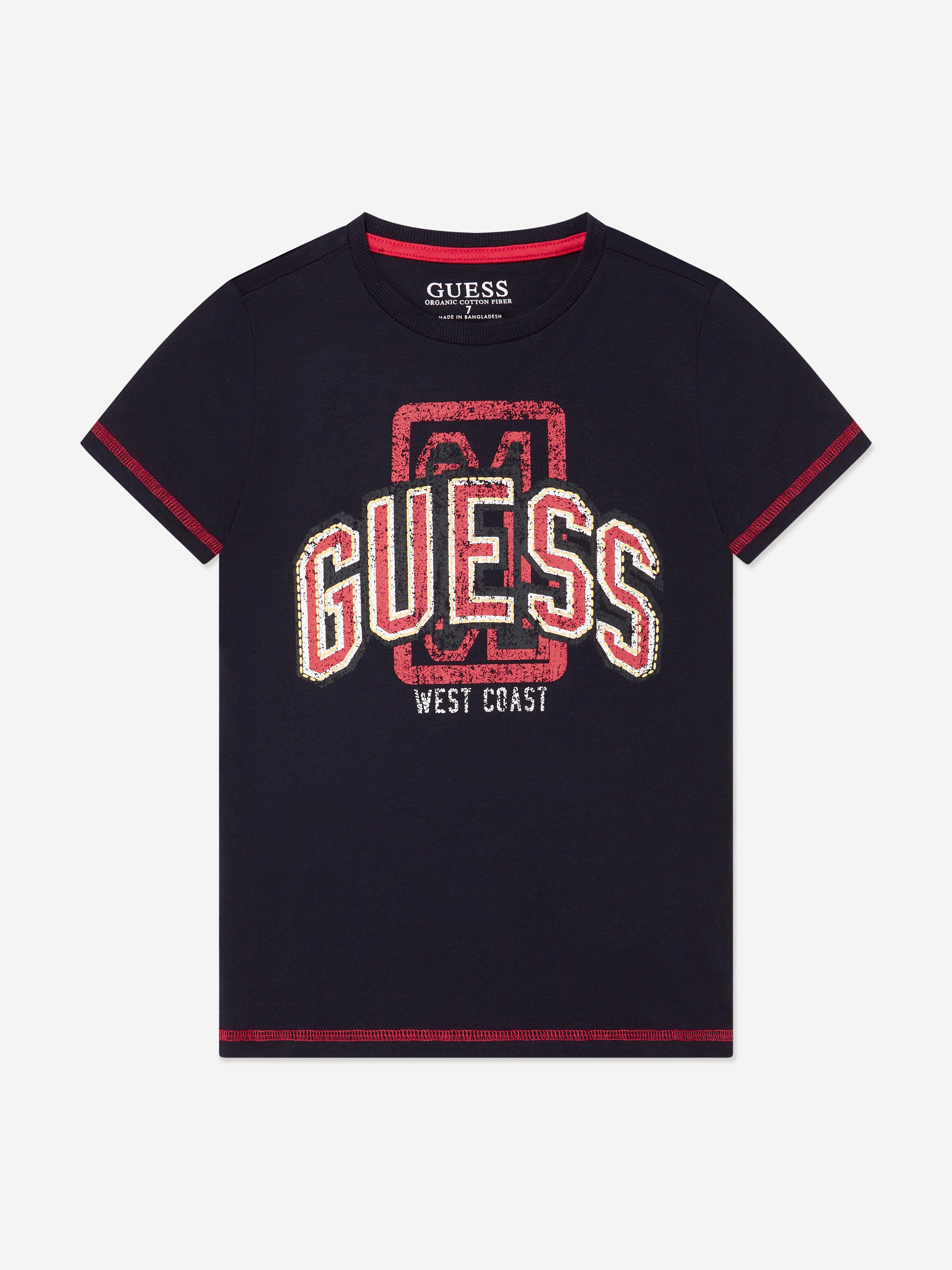 Guess Boys Logo T-Shirt in Navy