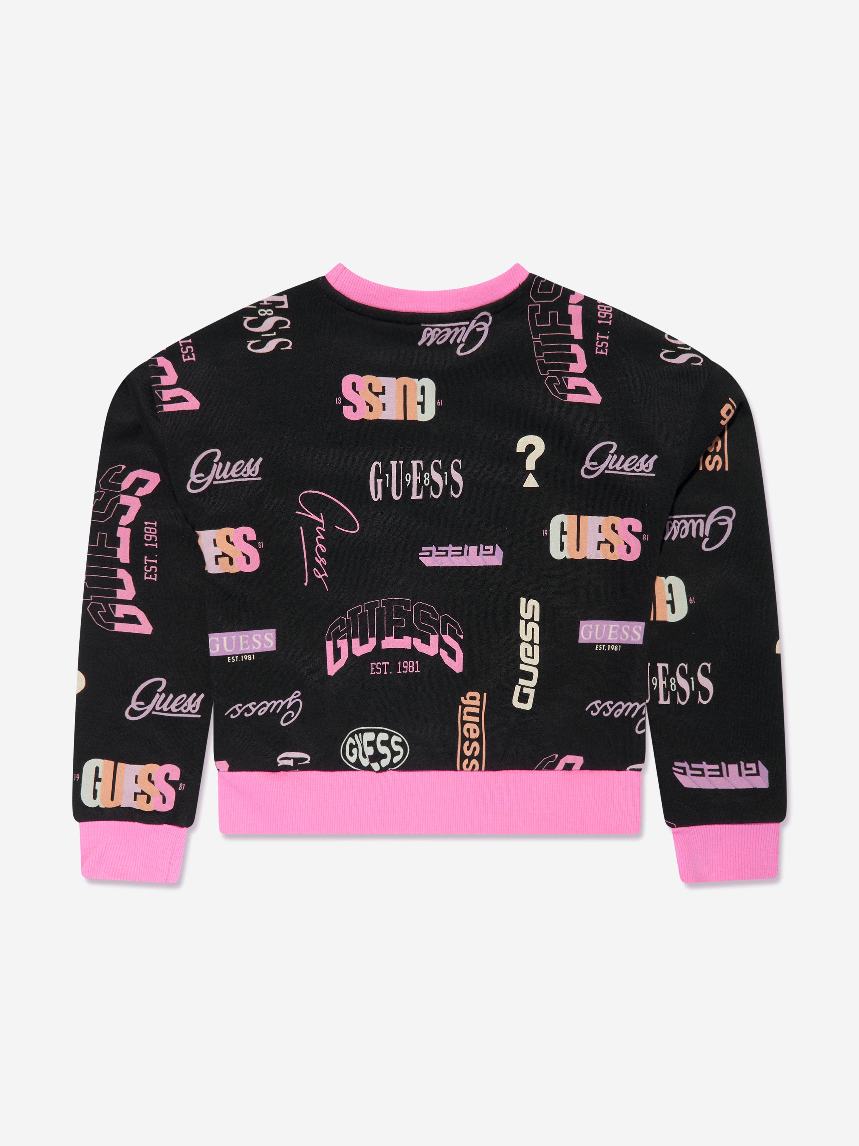 Guess Girls Logo Print Sweatshirt