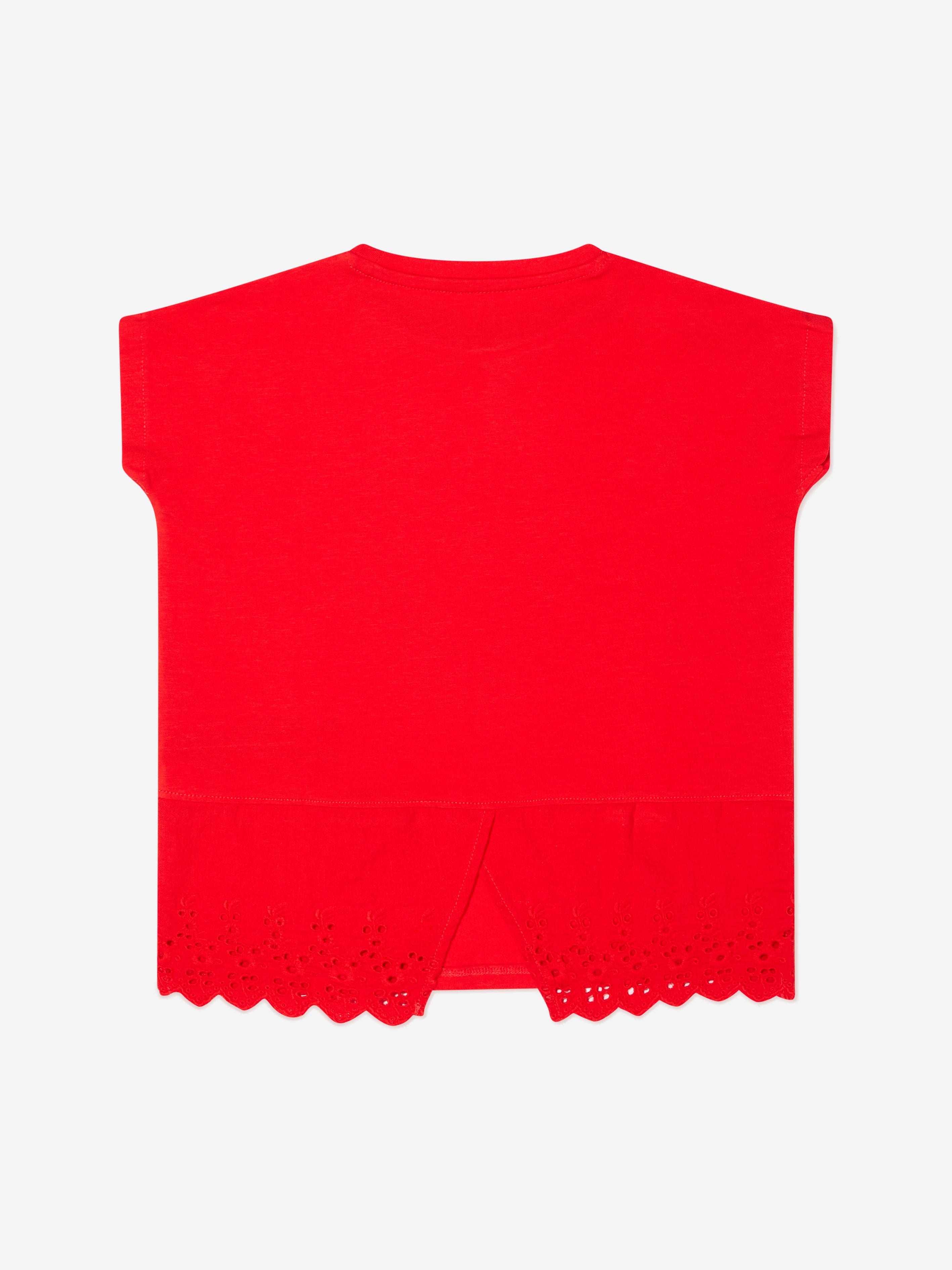 Guess Girls Logo T-Shirt in Red