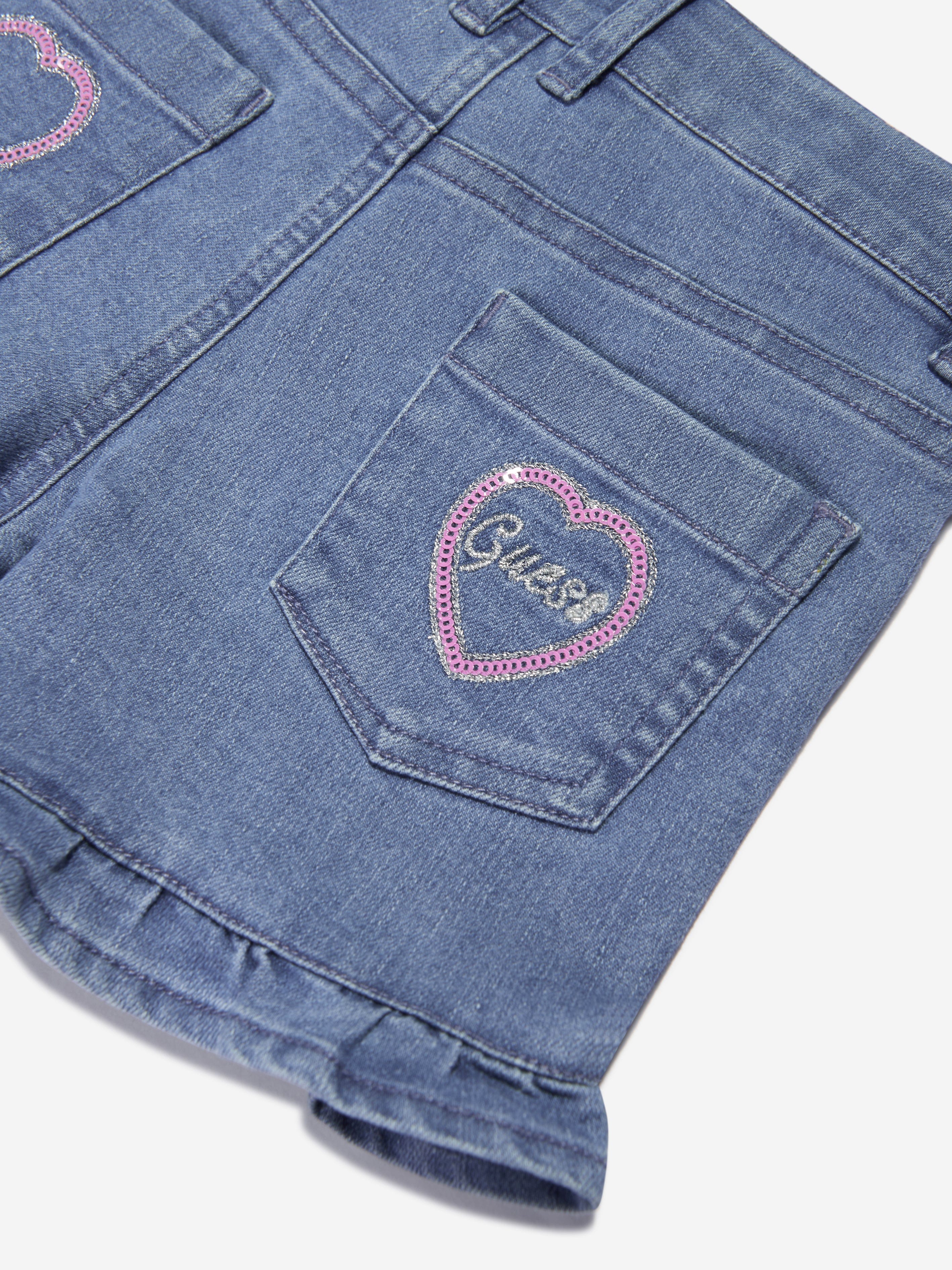 Guess Girls Denim Shorts in Blue