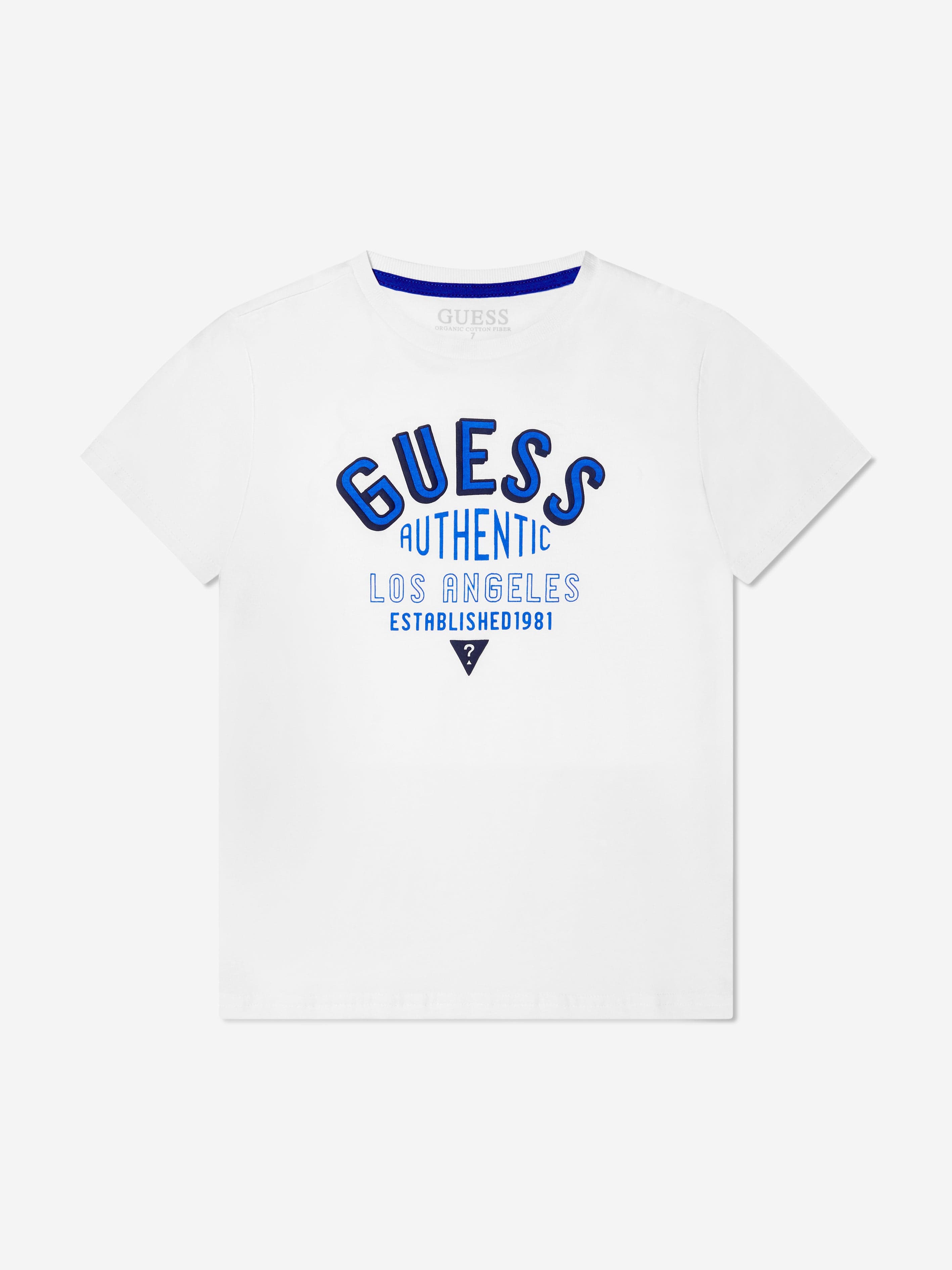 Guess Boys Varsity Style T-Shirt in White