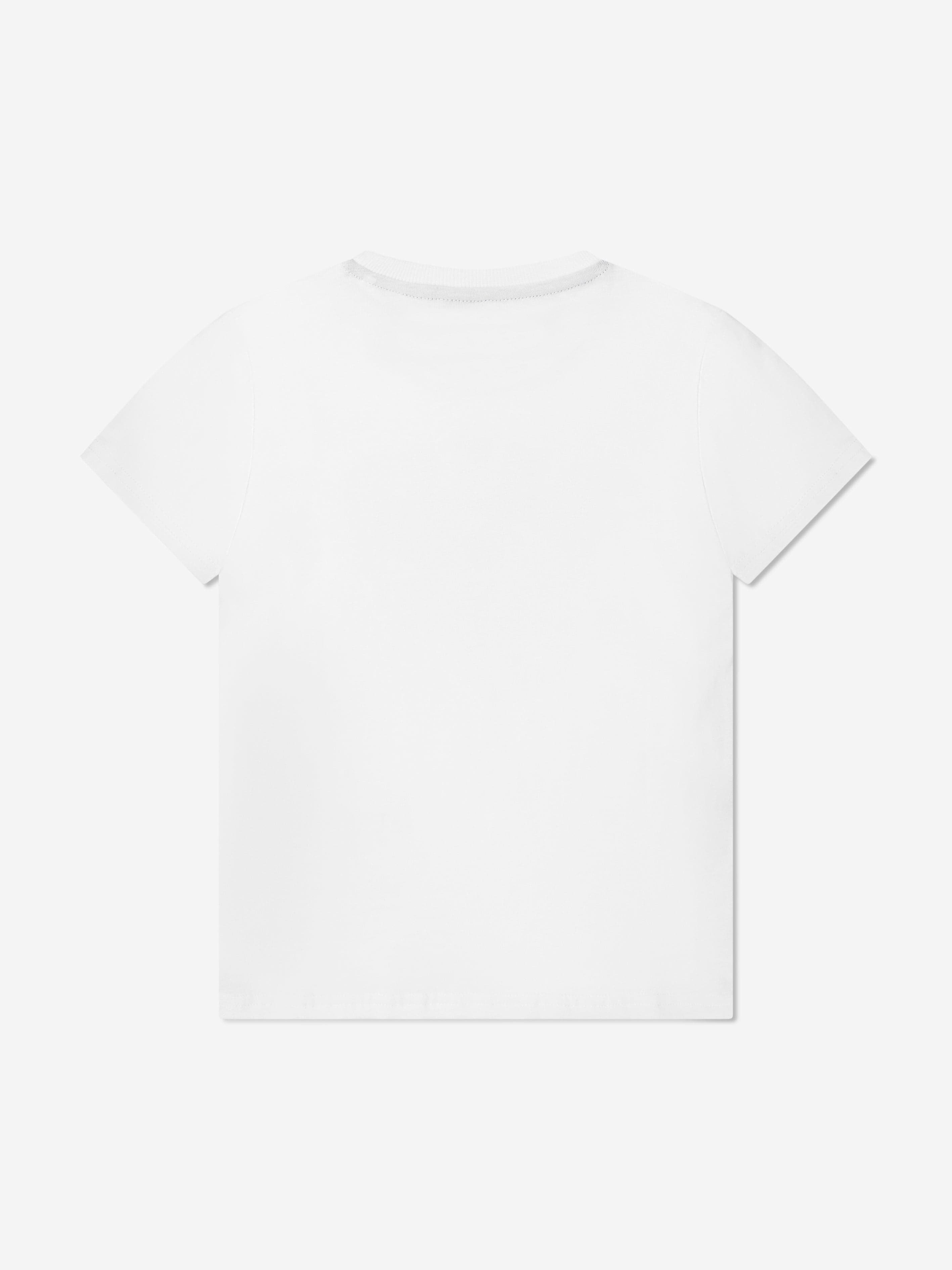 Guess Boys Varsity Style T-Shirt in White