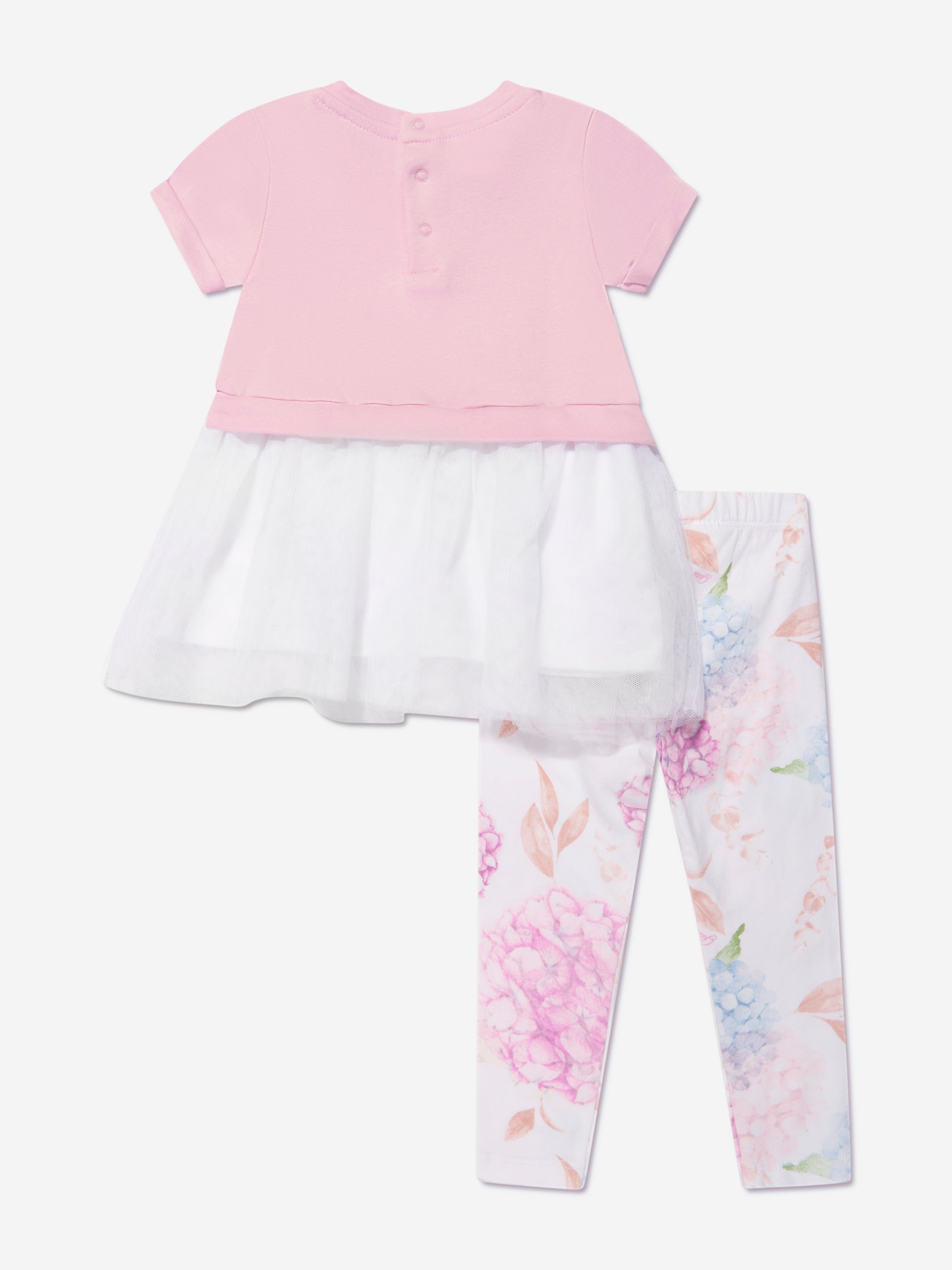 Guess Baby Girls T-Shirt And Leggings Set in Lilac