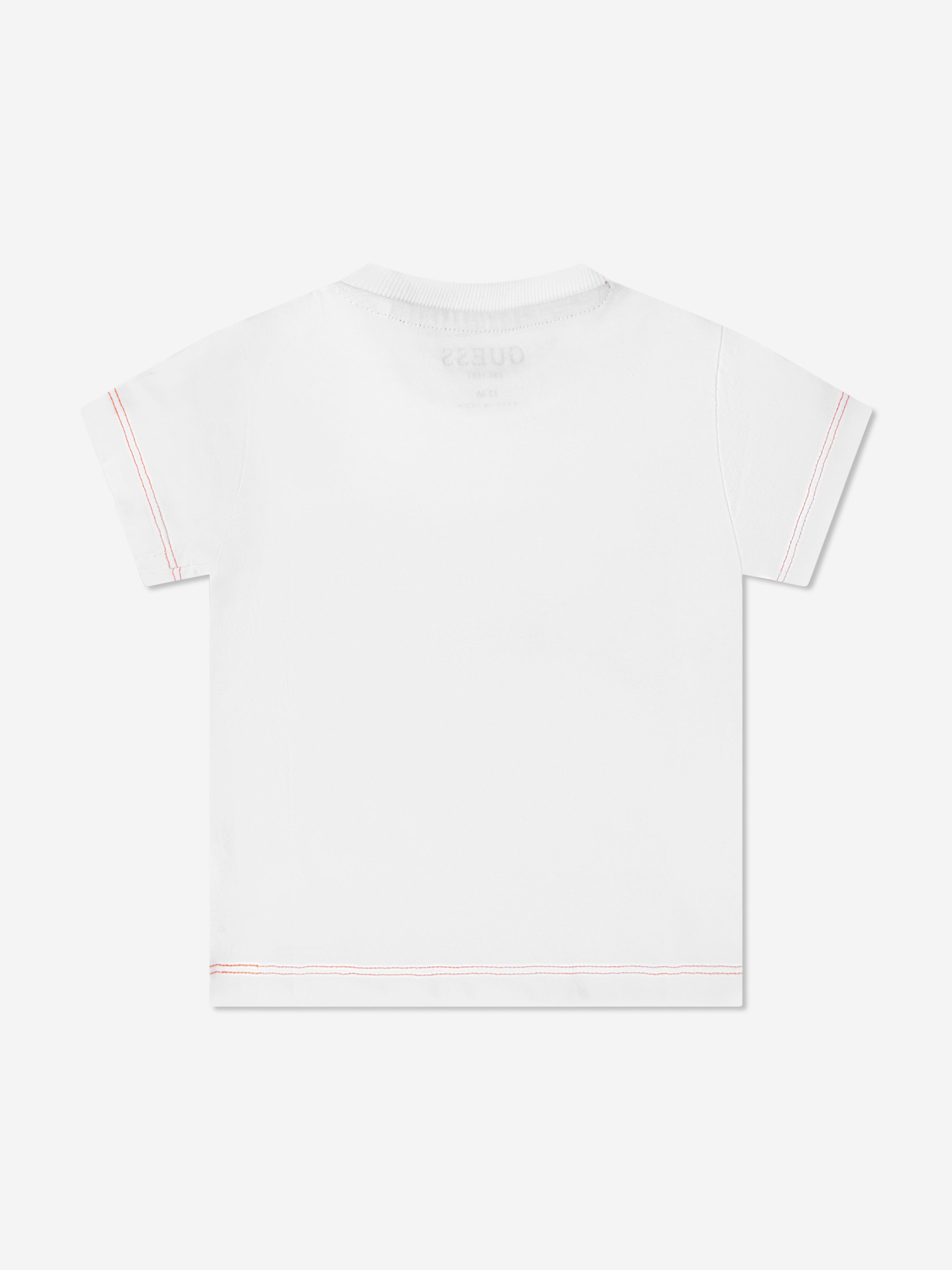 Guess Boys Logo T-Shirt in White