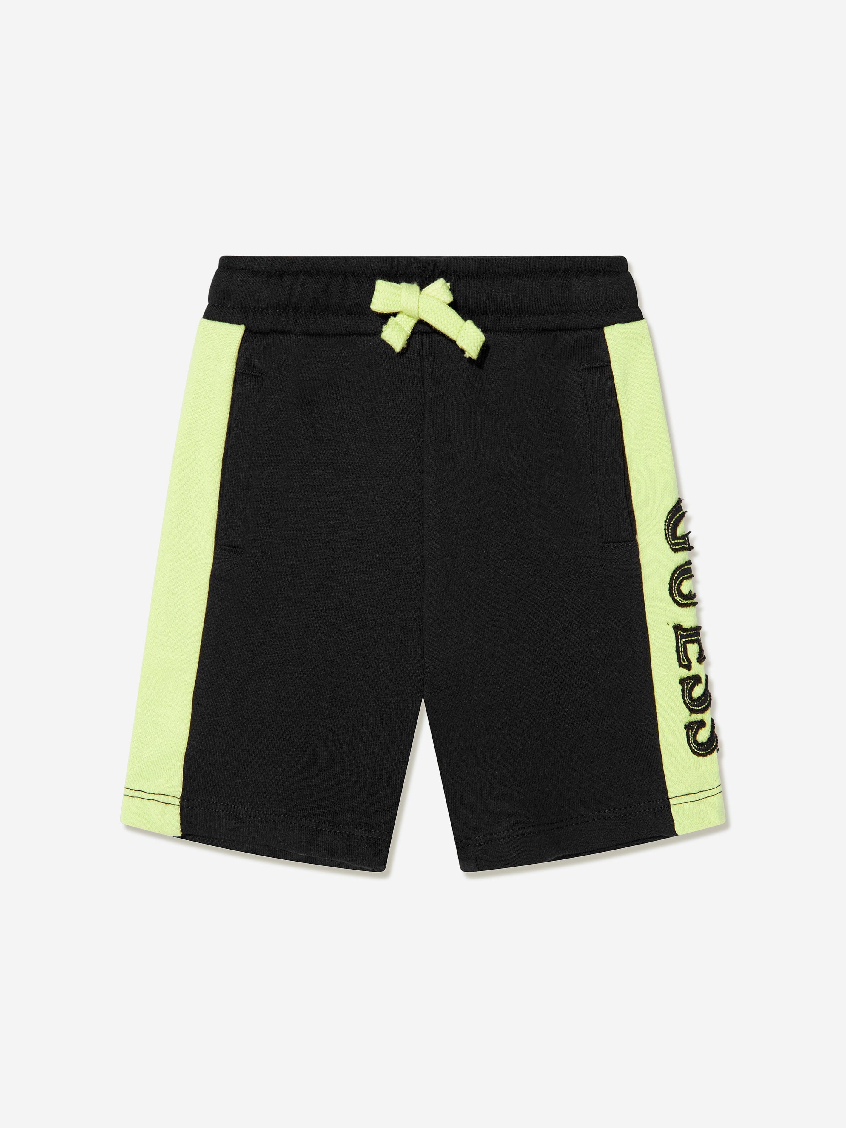 Guess Boys Logo Shorts in Black