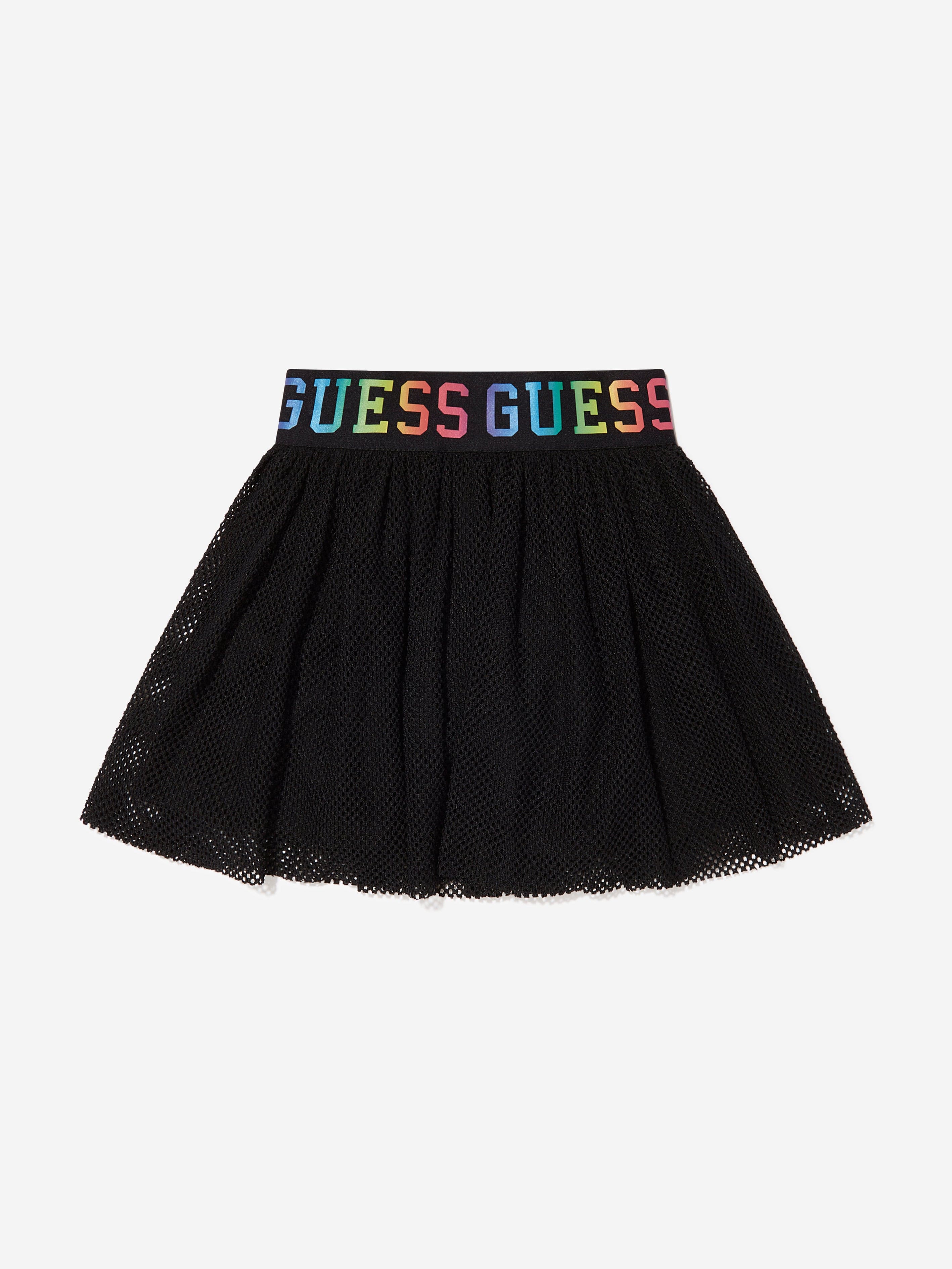 Guess Girls Banded Midi Skirt in Black