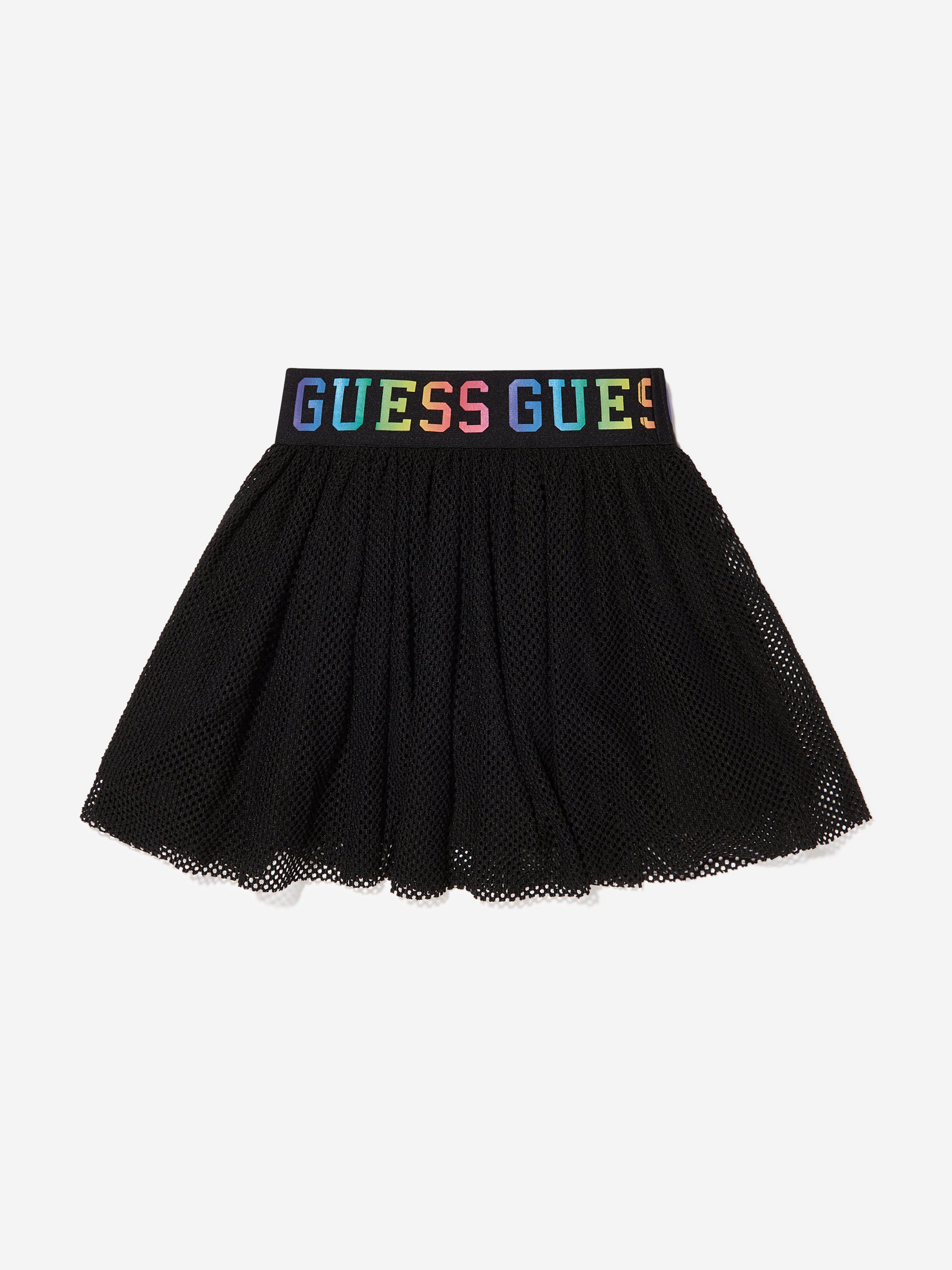 Guess Girls Banded Midi Skirt in Black