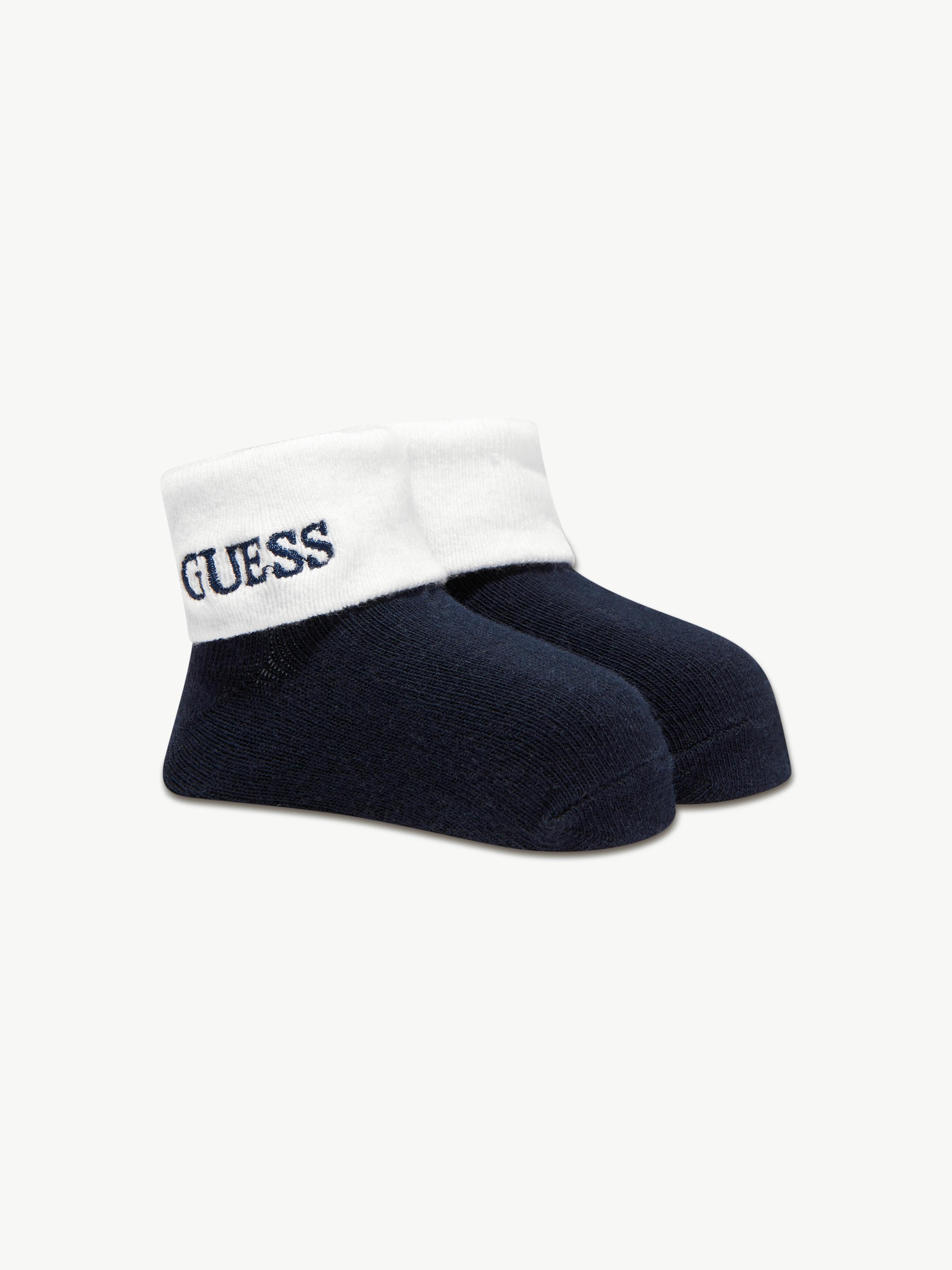 Guess Baby Boys Bodysuit Gift Set (3 Piece) in Navy