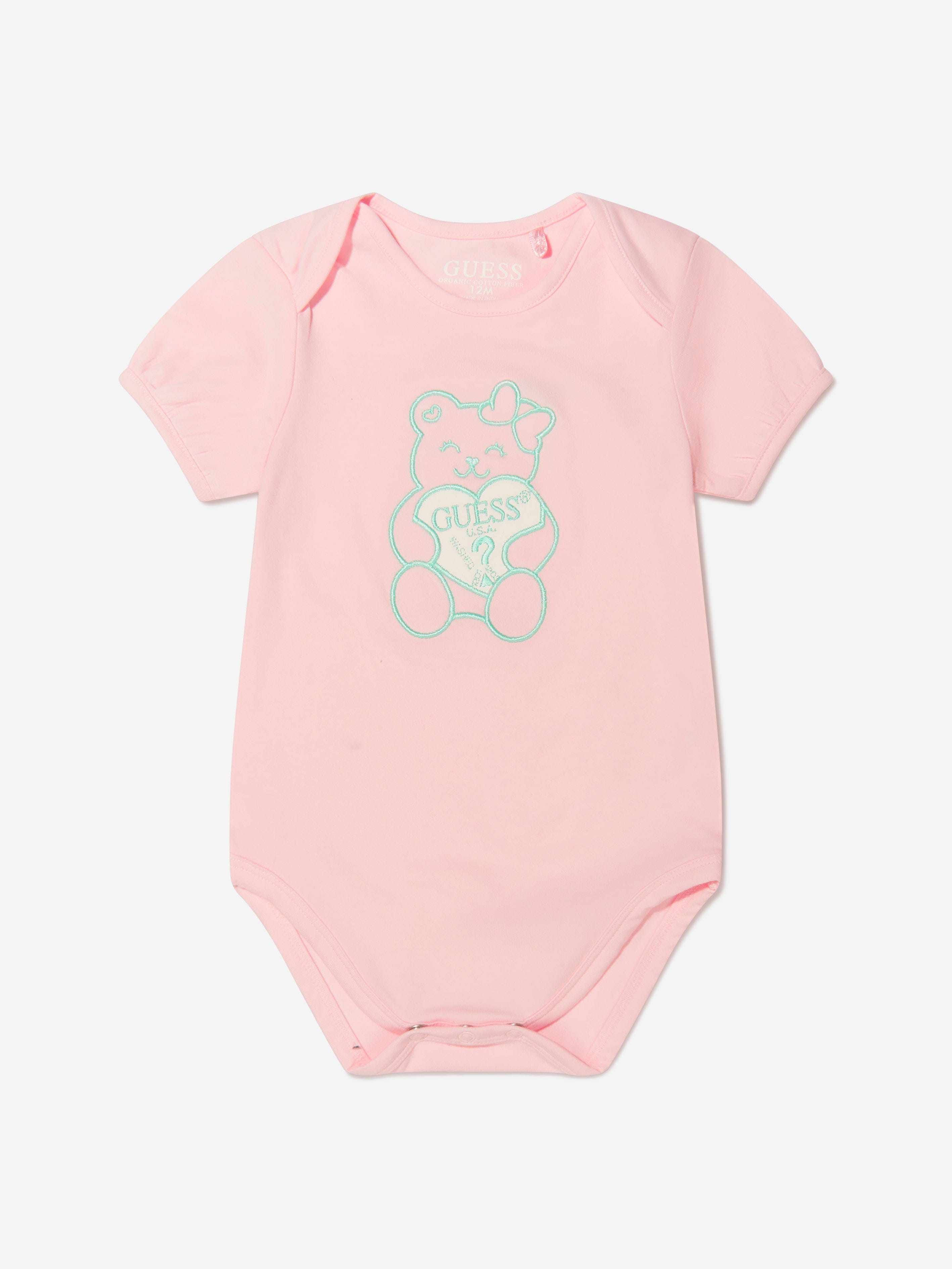 Guess Baby Girls Reversible Bodysuit Set (2 Piece)