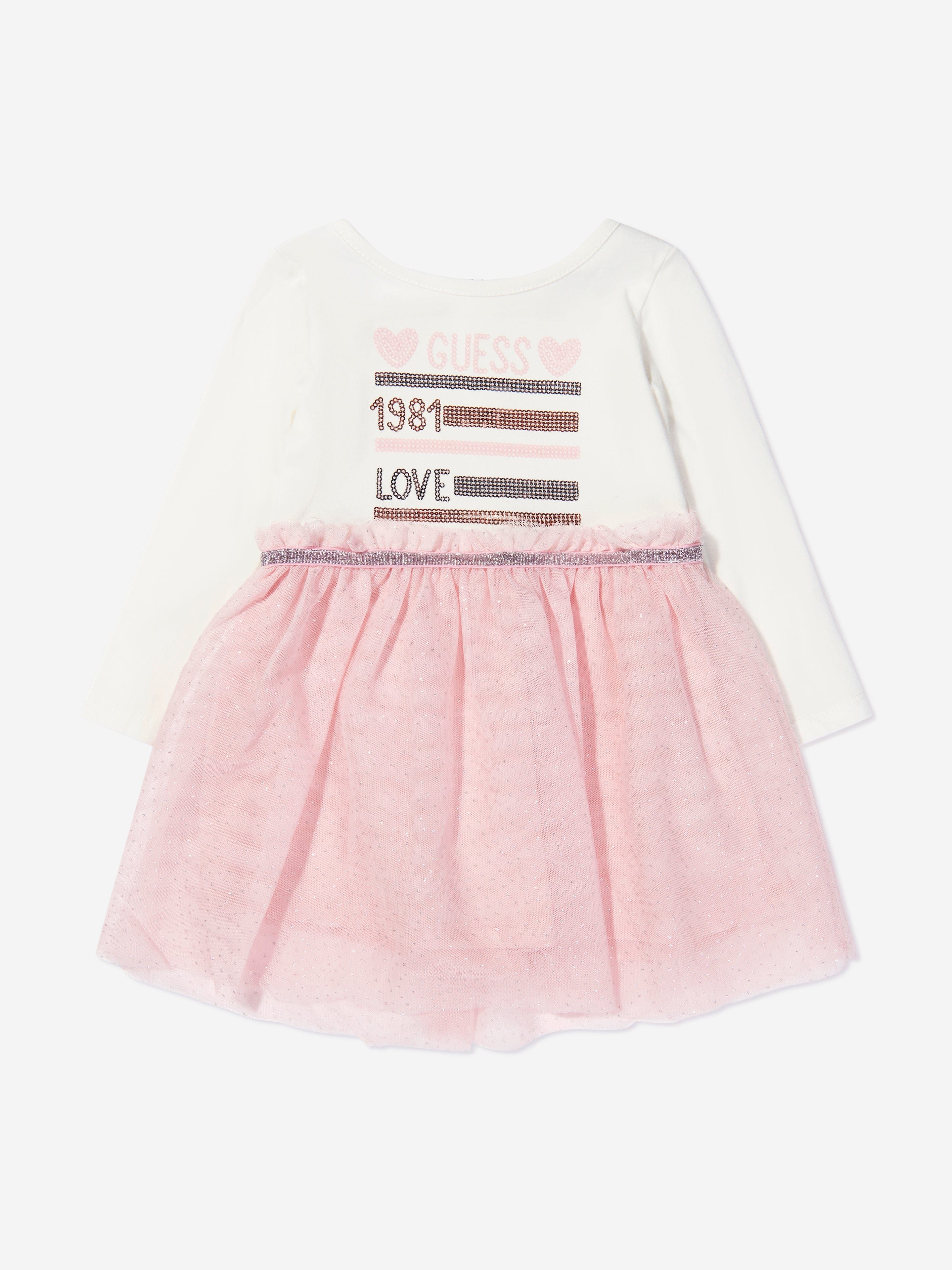 Guess Baby Girls Dress And Bloomers Set