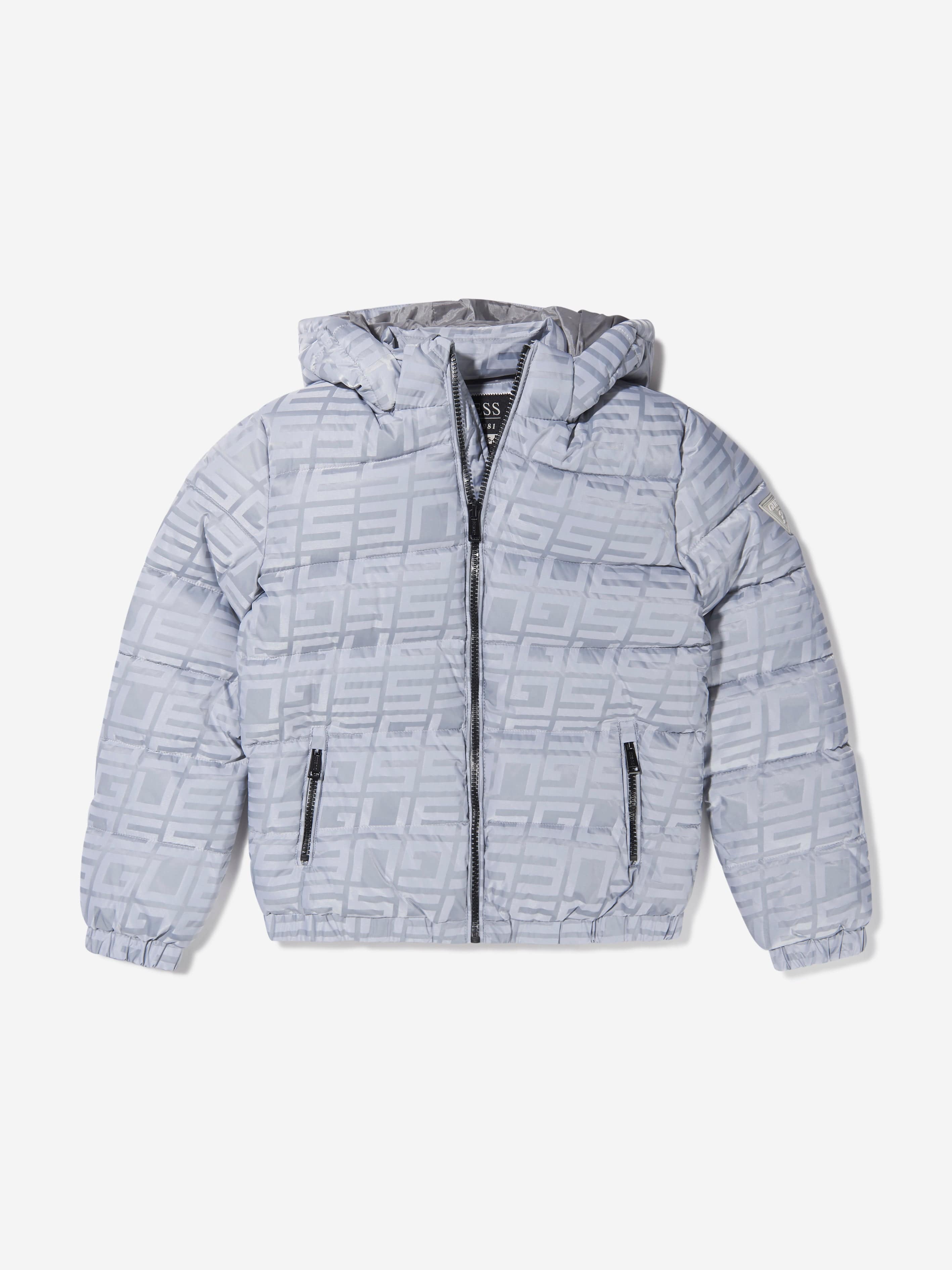 Guess Boys Jacquard Logo Padded Jacket