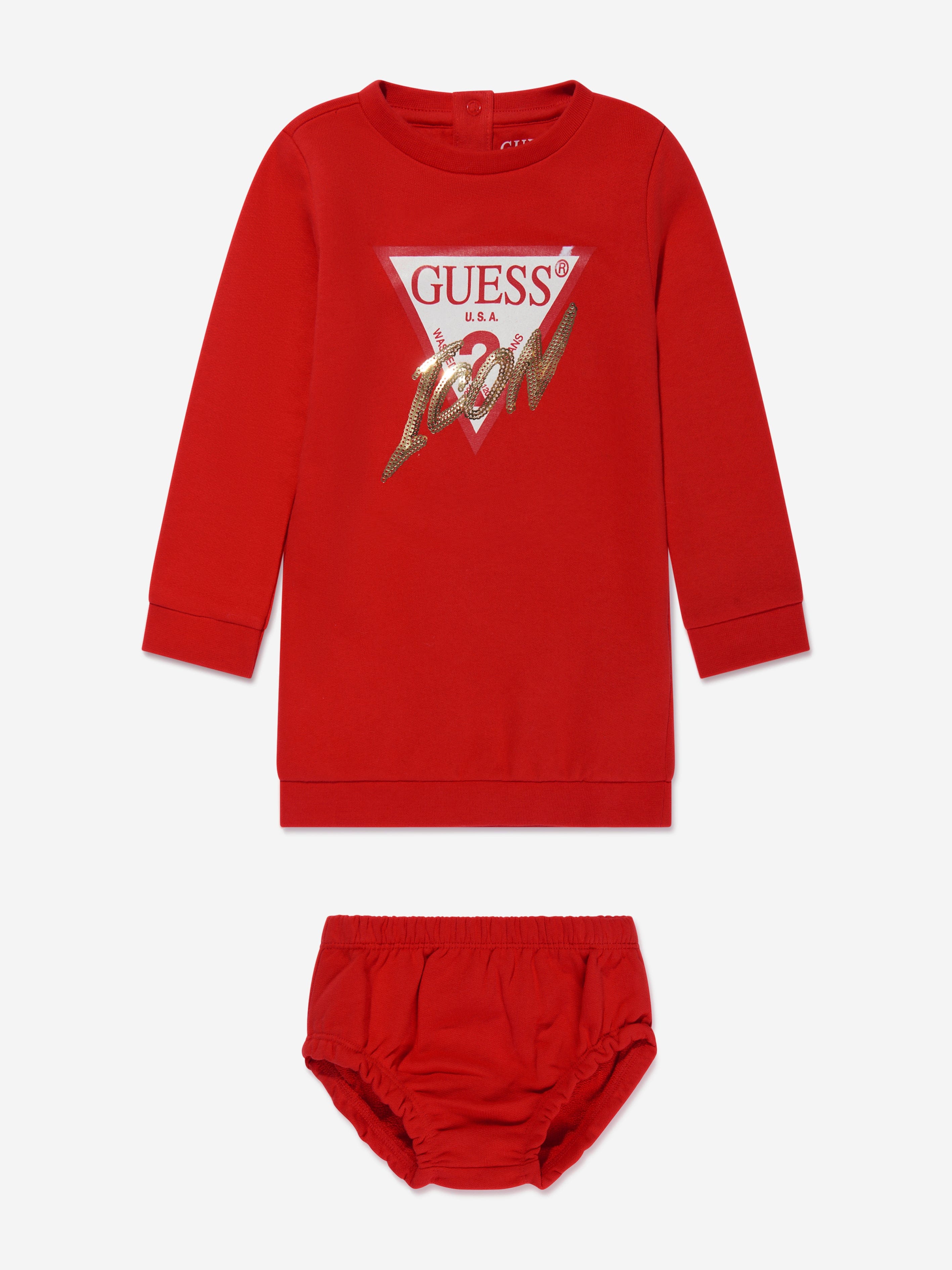 Guess Baby Girls Sweater Dress With Knickers