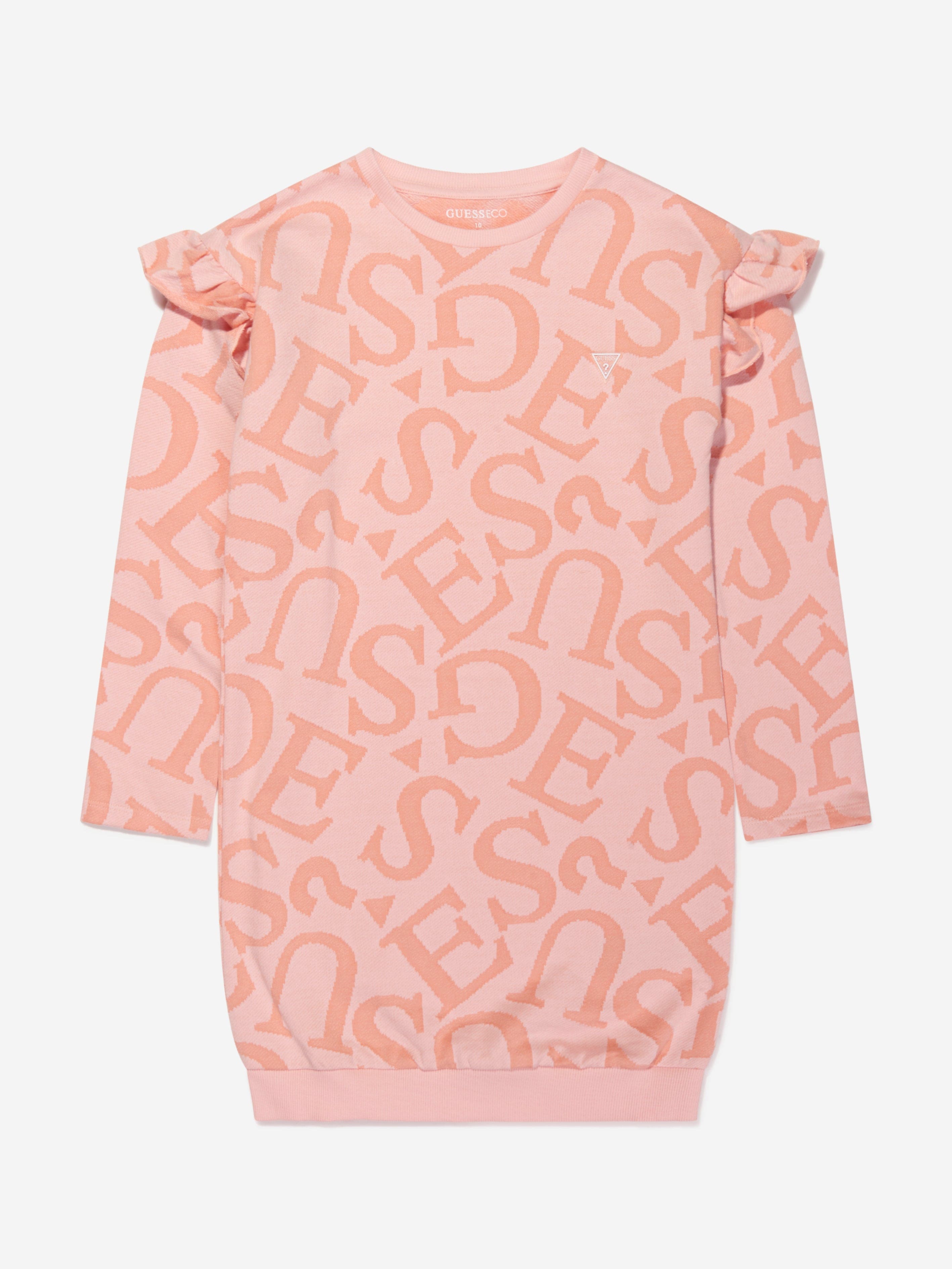 Guess Girls Long Sleeve Sweater Dress