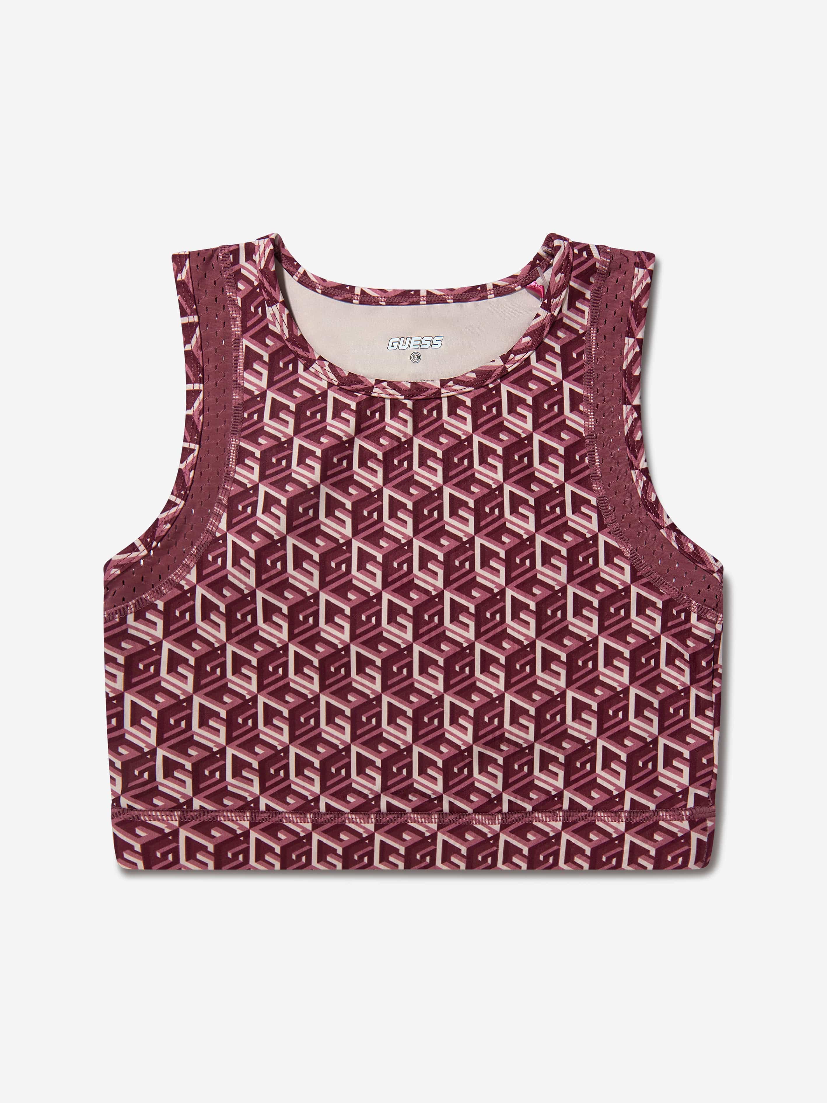 Guess Girls Logo Print Sports Bra