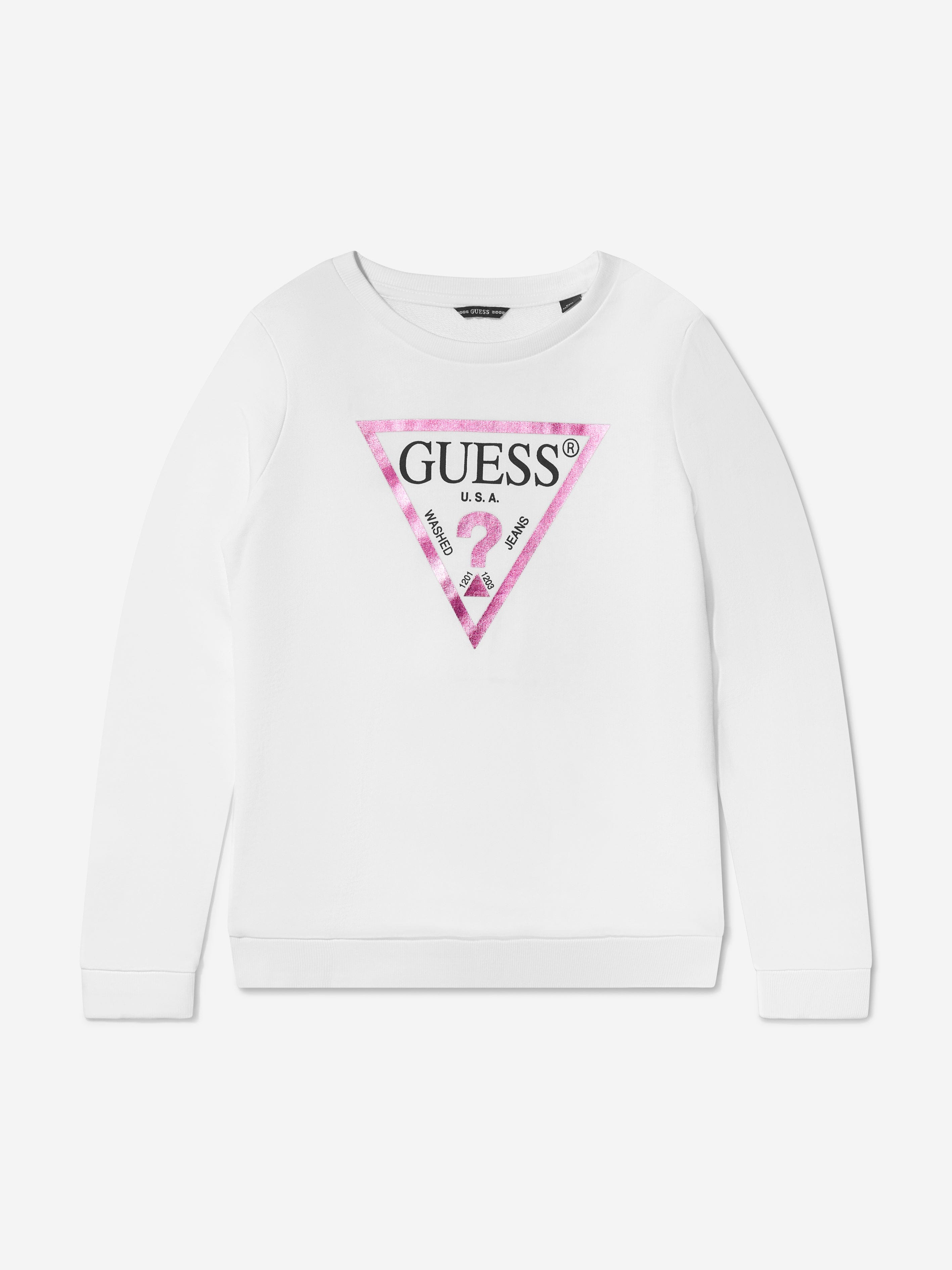 Guess Girls Logo Print Sweatshirt