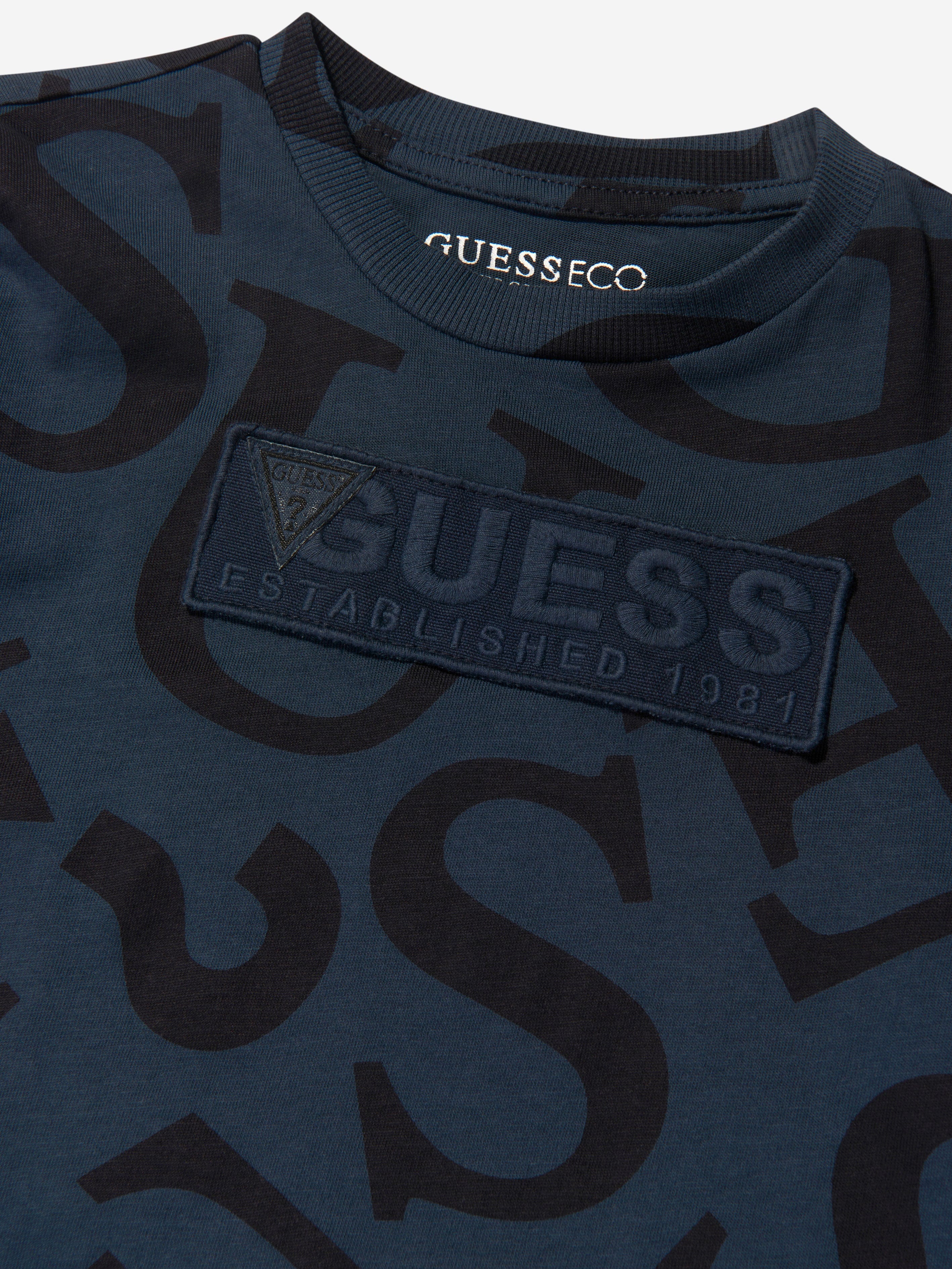 Guess Boys Logo Print T-Shirt