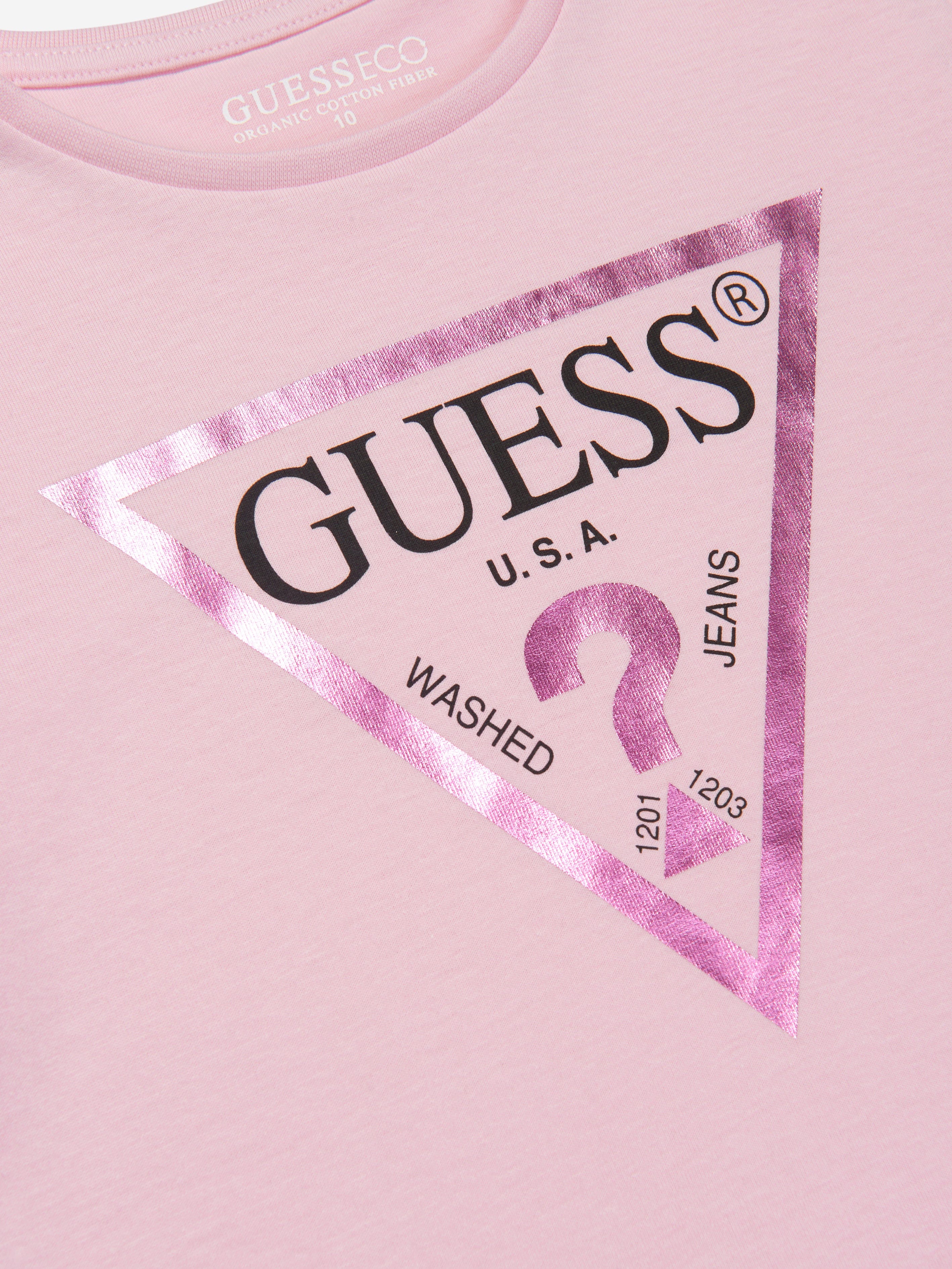 Guess Girls Logo Print T-Shirt