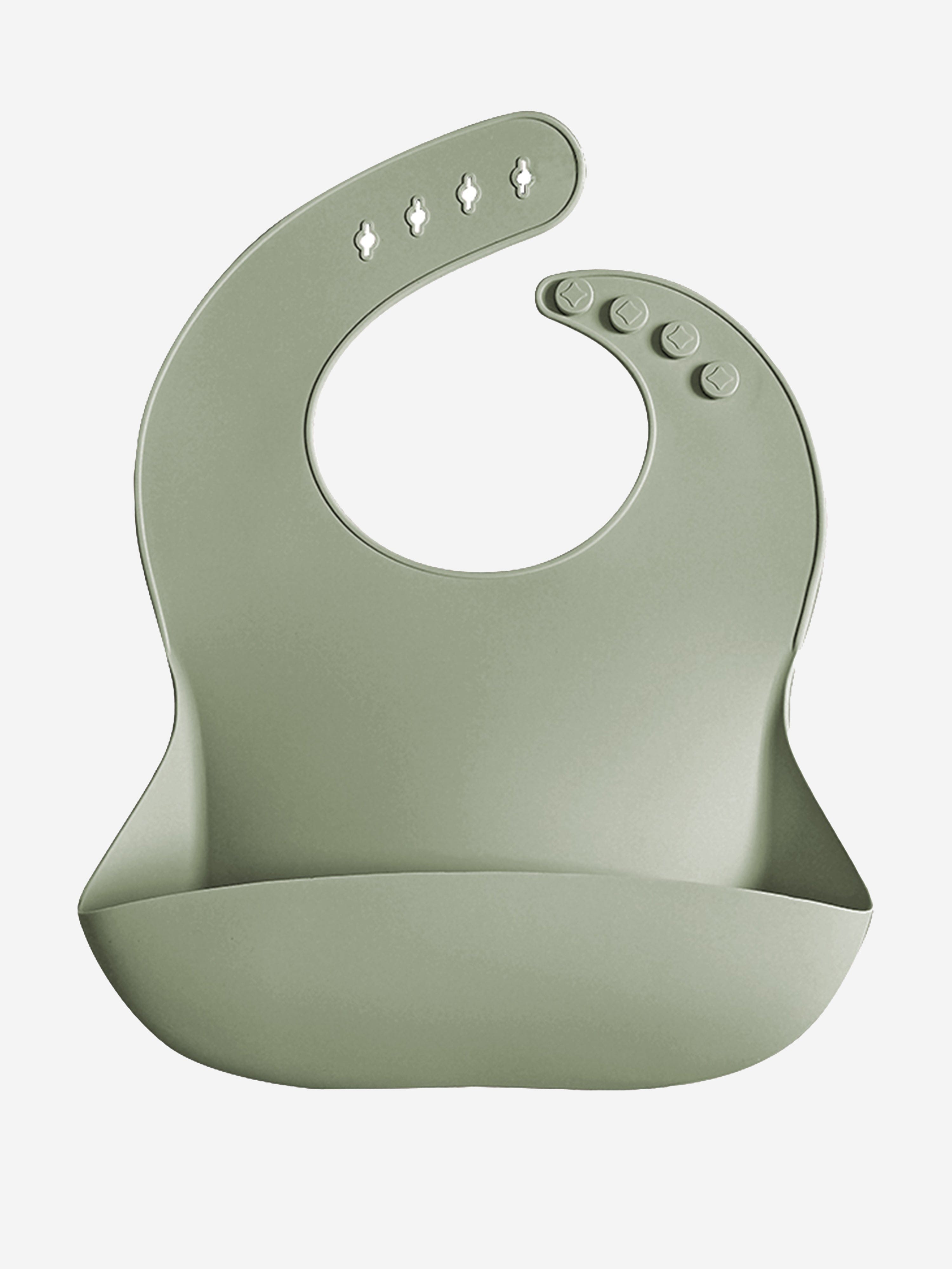 Baby Everyday Silicone Bib in Green