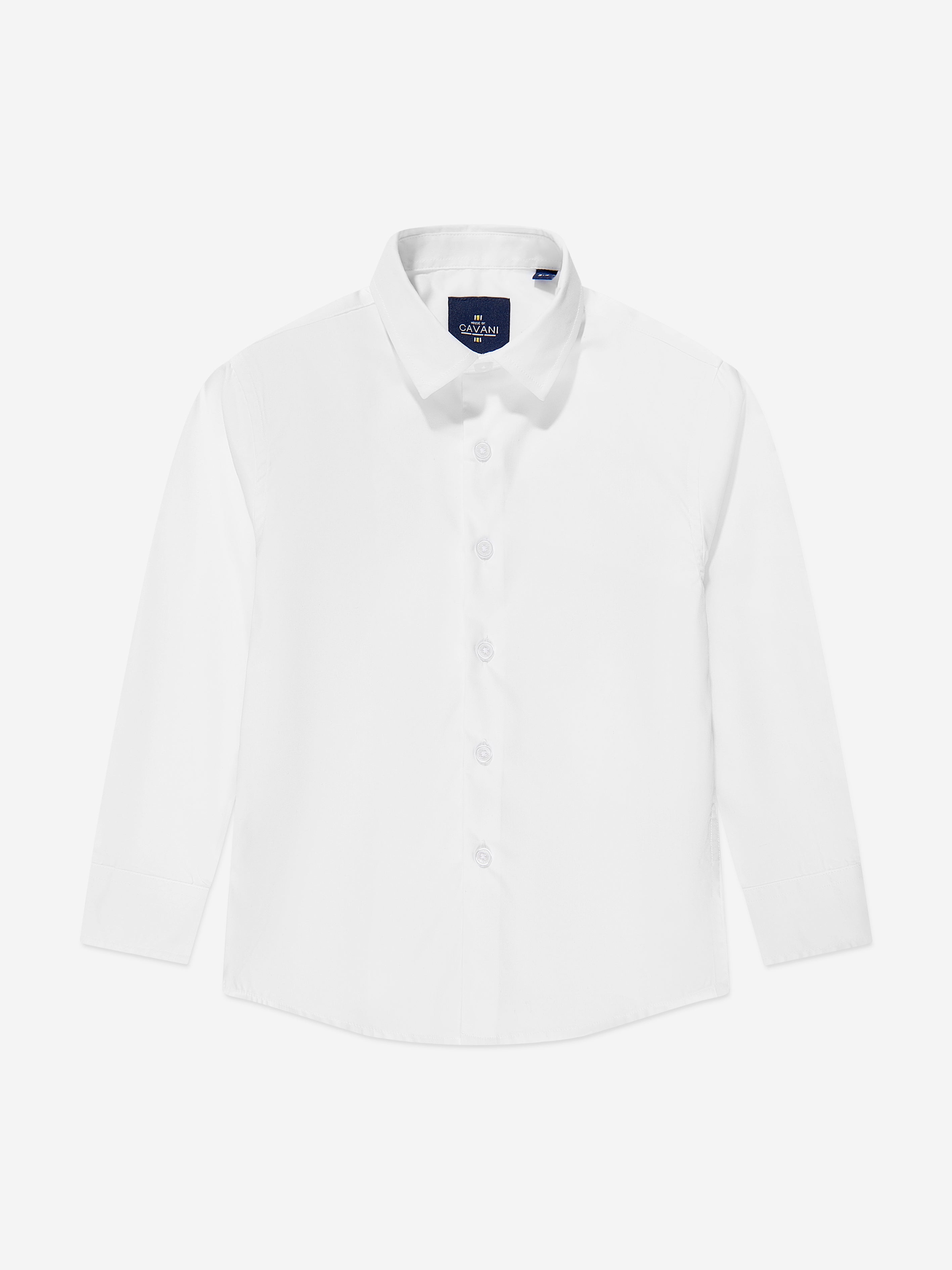 House Of Cavani Boys Miatti Long Sleeve Shirt in White