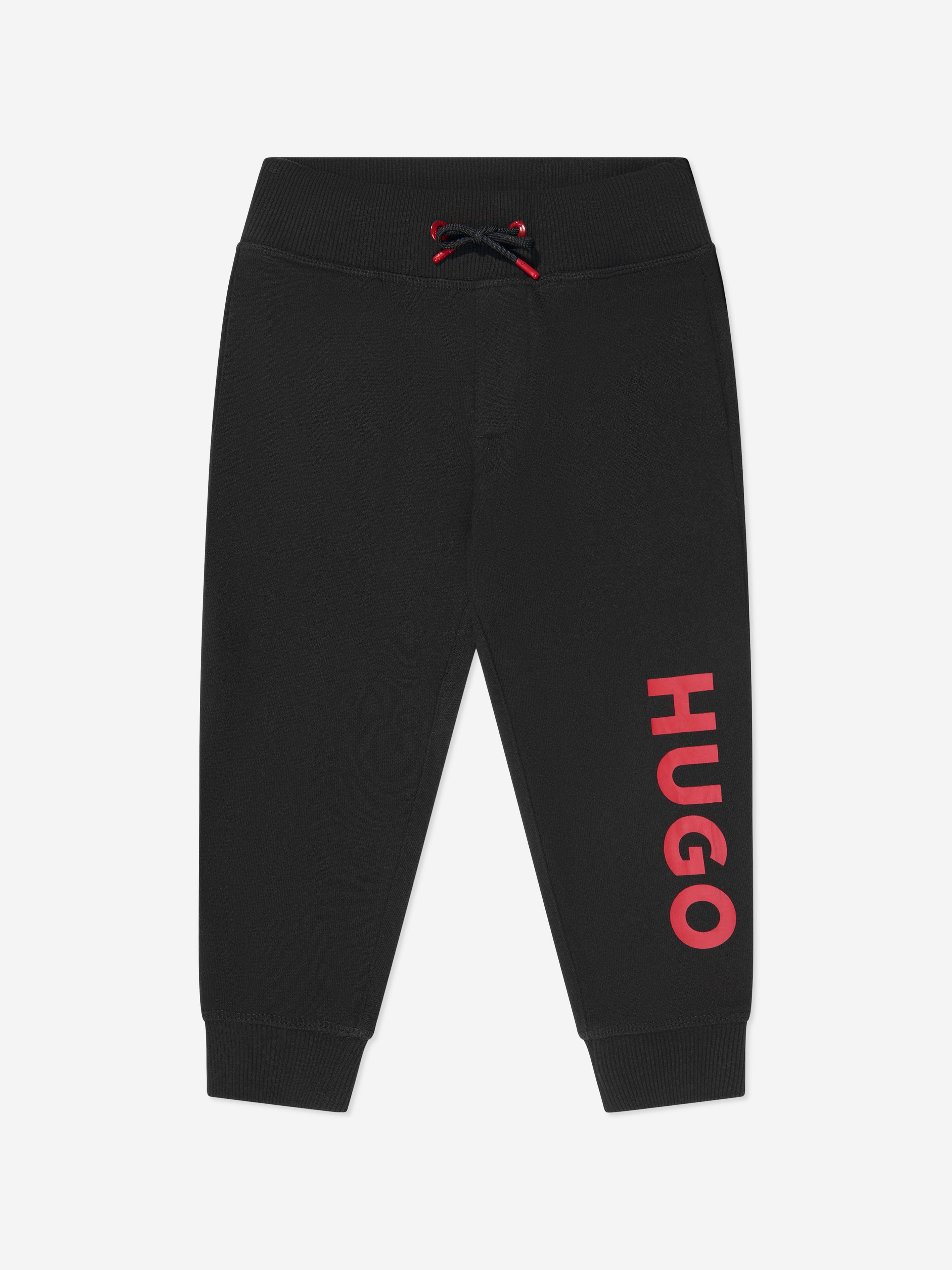 Hugo Boys Logo Joggers in Black